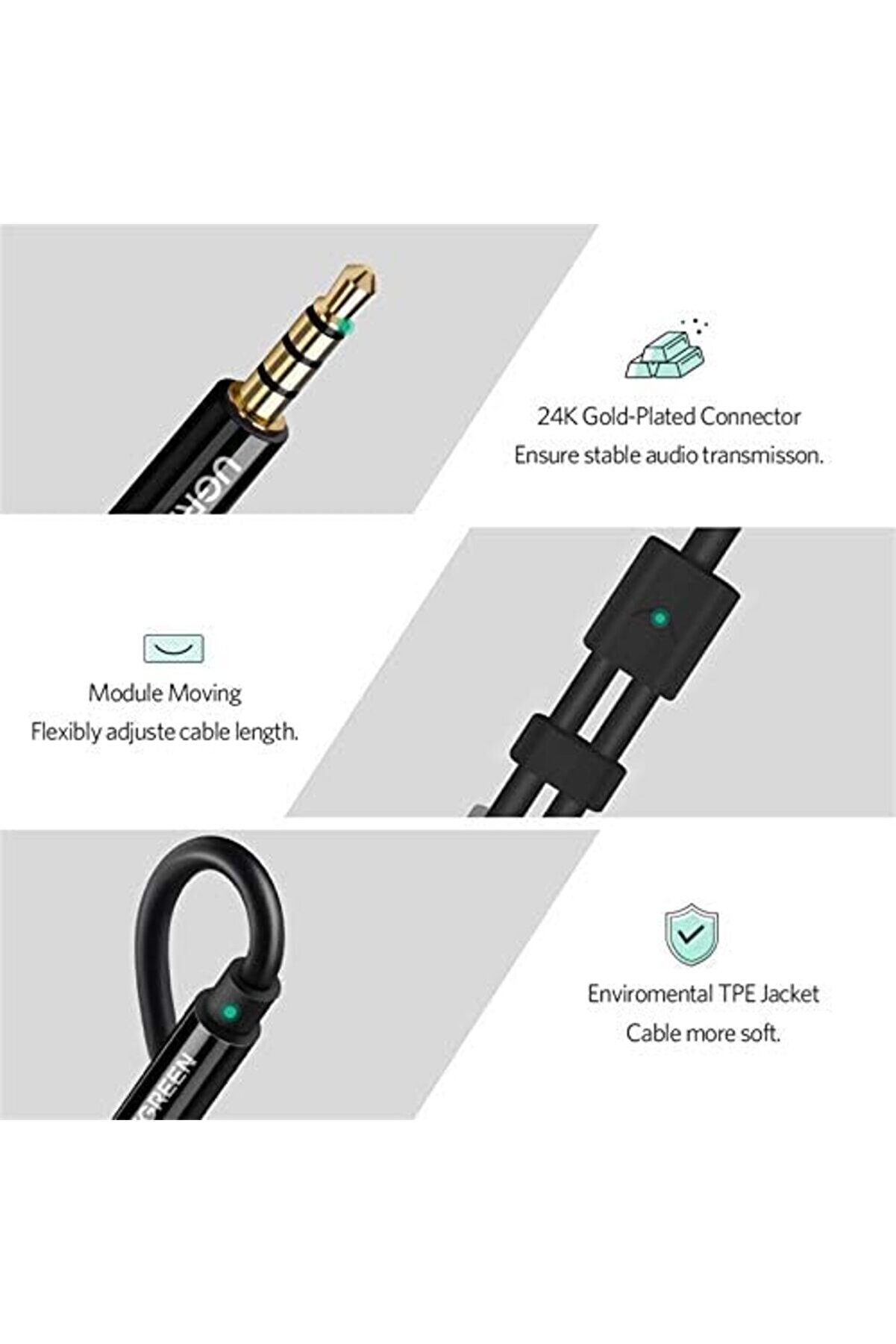 Mi̇krofon Ve Kulaklık Ayırıcı 3.5 Mm Y Kablo Si̇yah 1175713