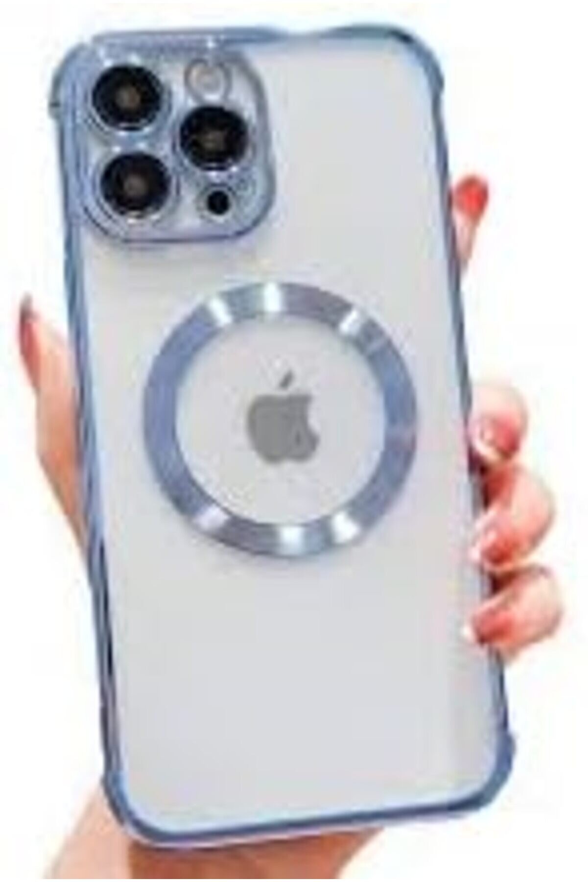 Aks 14 Pro Uyumlu Lens Korumalı Kılıf Mavi̇ 1014773