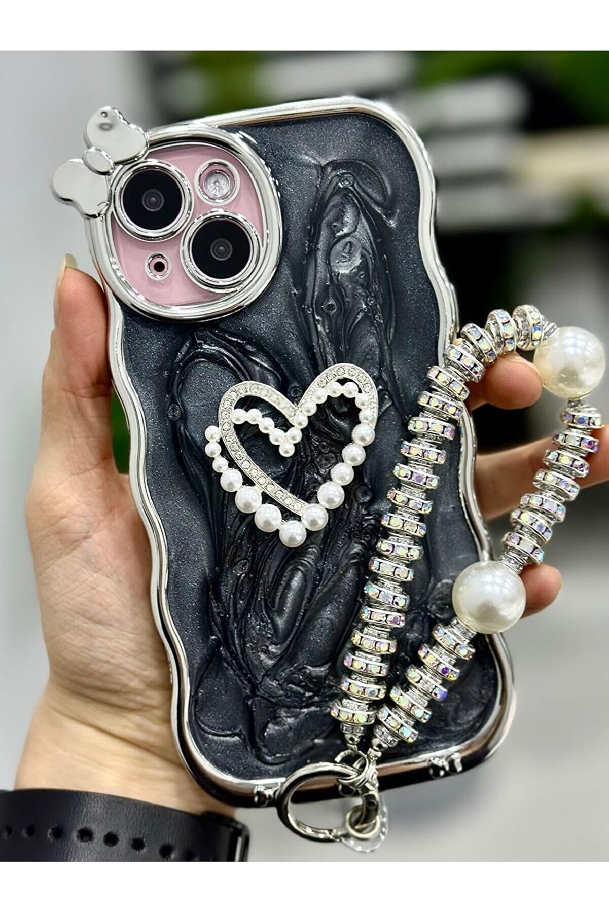 STOREMAX Aksesuar 15 ile Uyumlu KALP Oyuncak Tasarımlı Esnek Silikon Kılıfı 1014773