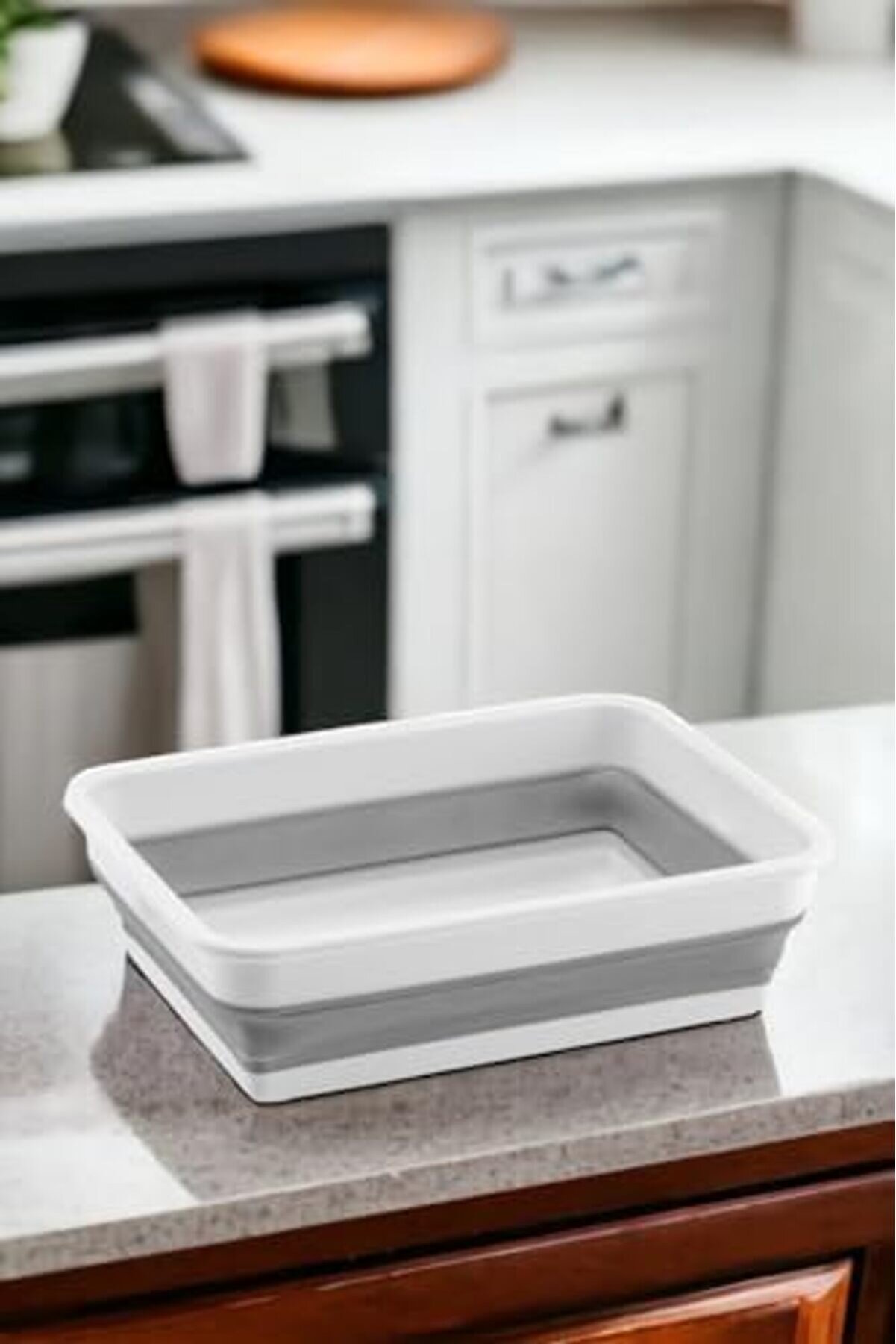 Katlanabi̇li̇r Di̇kdörtgen Bulaşık Sepeti̇, 4 Li̇tre Çok Amaçlı Katlanabi̇li̇r Di̇kdörtgen Sepet, Katlanır B