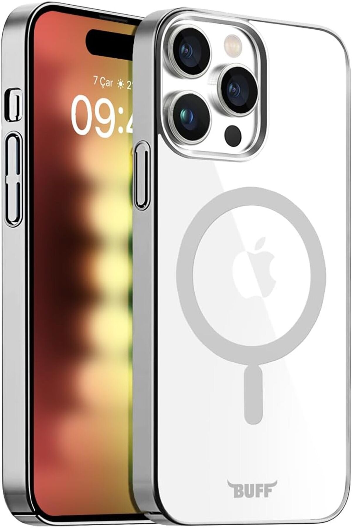 STOREMAX LABS 15 Pro ile Uyumlu Uyumlu Slim Fit Kılıf Kablosuz Şarj Destekleyen Sararmaya Karşı Korumalı Kapa