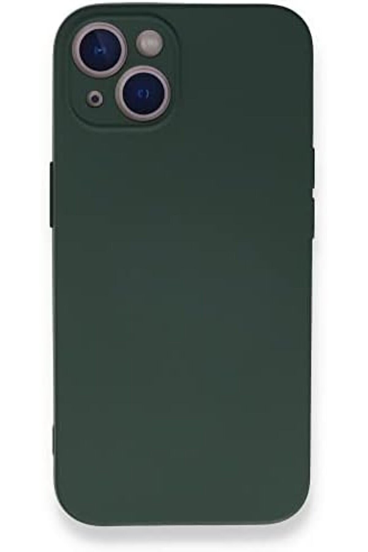 Aksesuar 14 İle Uyumlu İçi̇ Kadi̇fe Dışı Mat Yapıya Sahi̇p Kamera Korumalı Lansman Si̇li̇kon Kılıf (Yeşi̇l