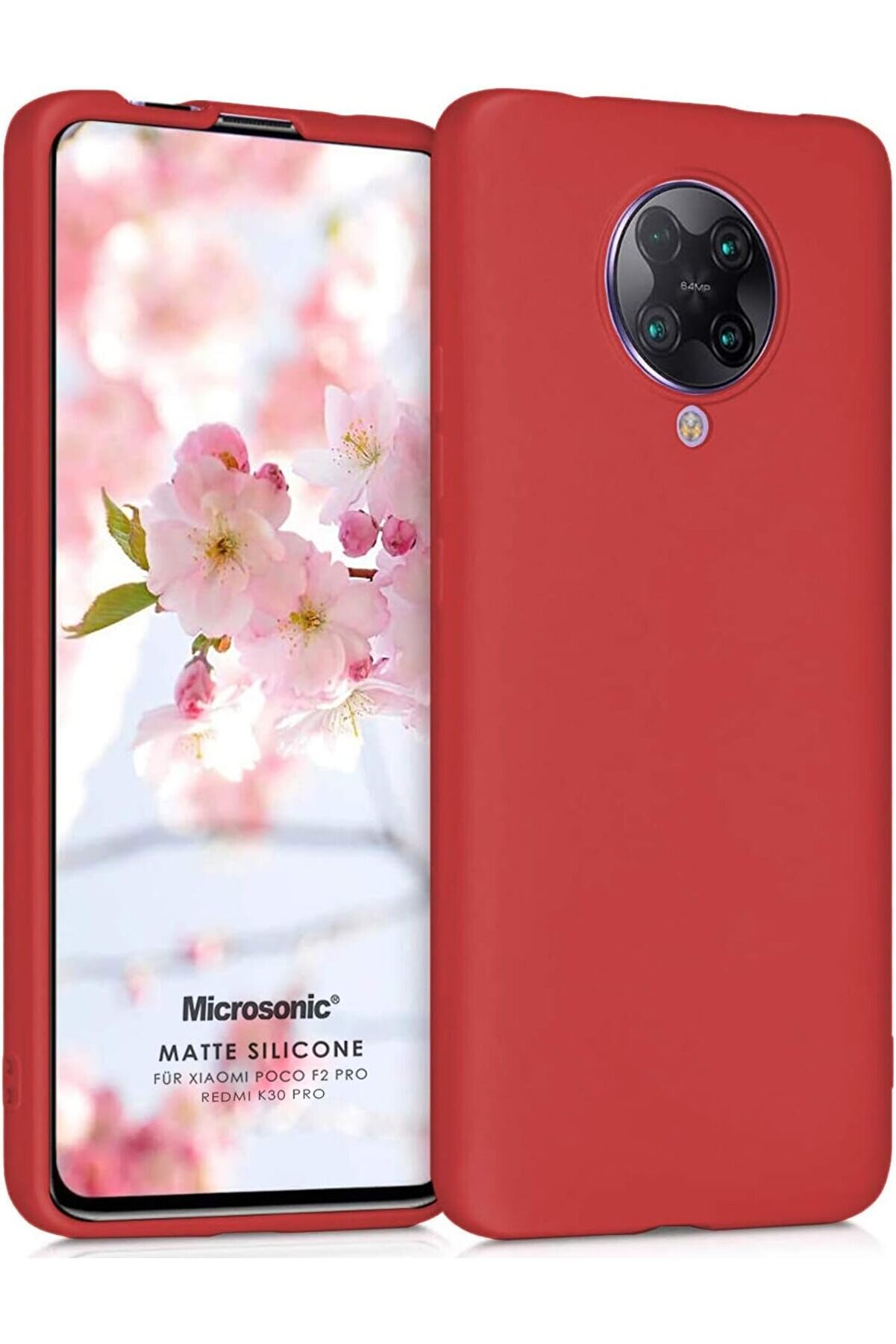 STOREMAX Silicone K30 Pro i&ccedil;in Kılıf Kırmızı [ K30 Pro ile Uyumlu Kılıf - Kırmızı] 1014773