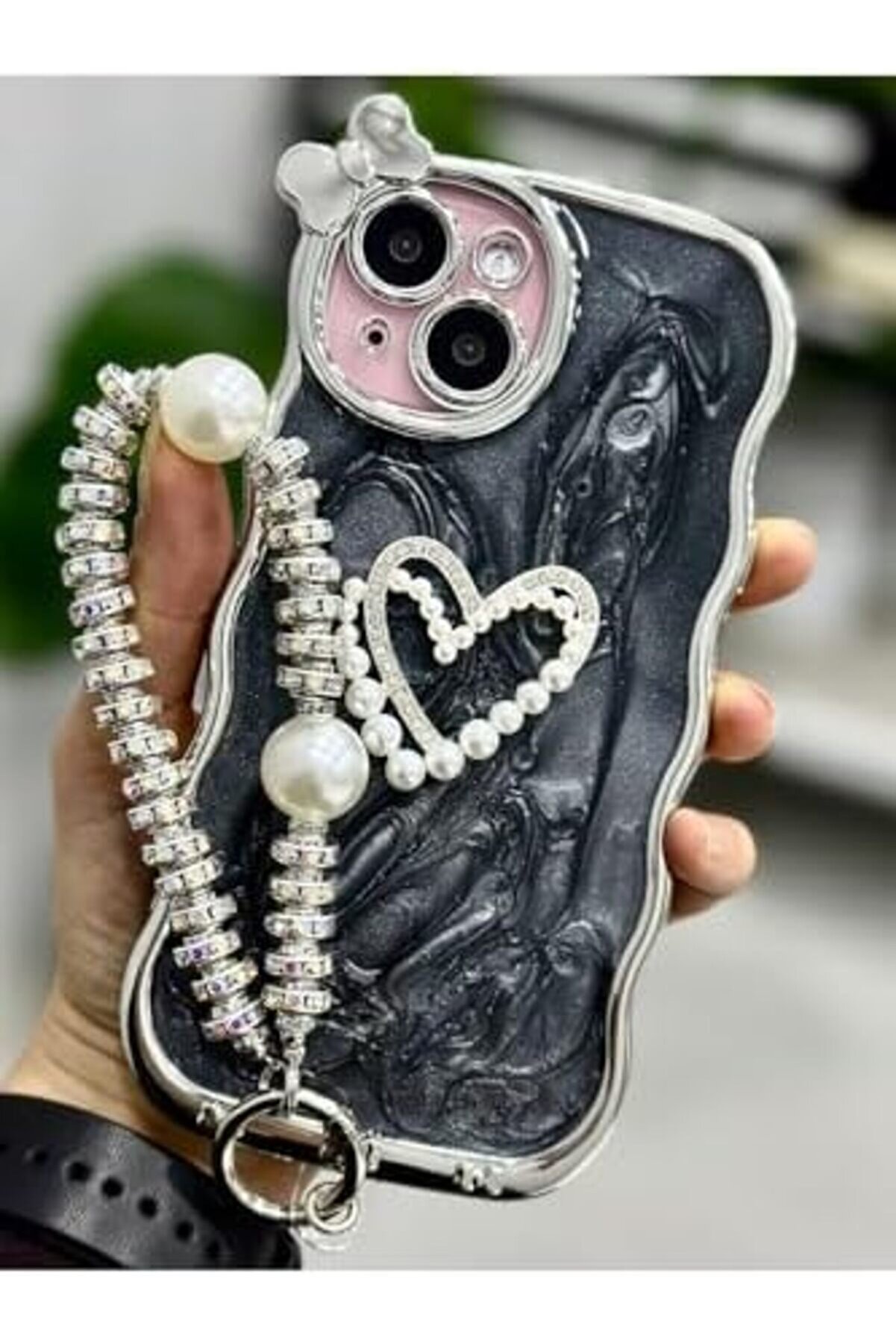 Aksesuar 15 İle Uyumlu Kalp Oyuncak Tasarımlı Esnek Si̇li̇kon Kılıfı 1014773