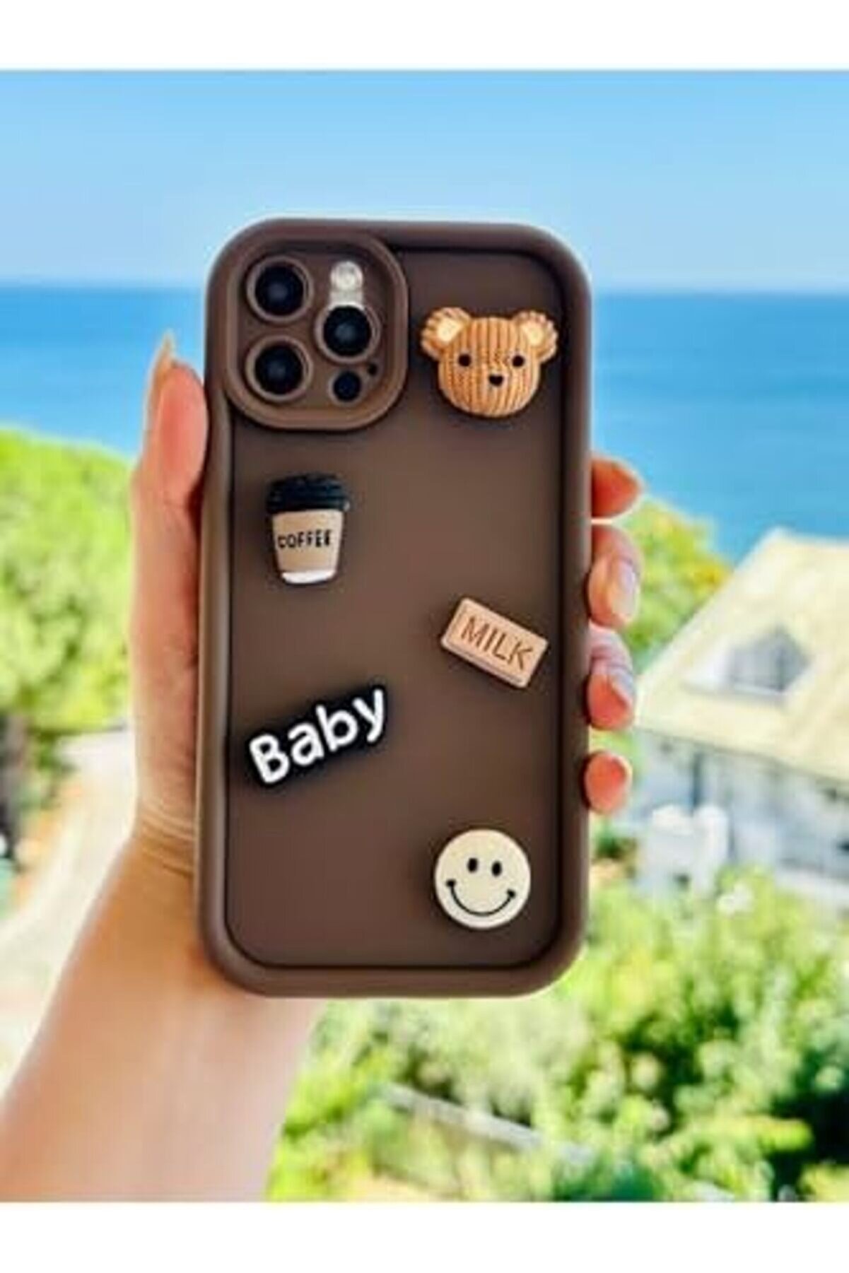 Aksesuar 12 Ve 12 Pro İle Uyumlu &Ouml;zel Tasarım 3D Oyuncak Tasarımlı Esnek Si̇li̇kon Kılıf 1014773