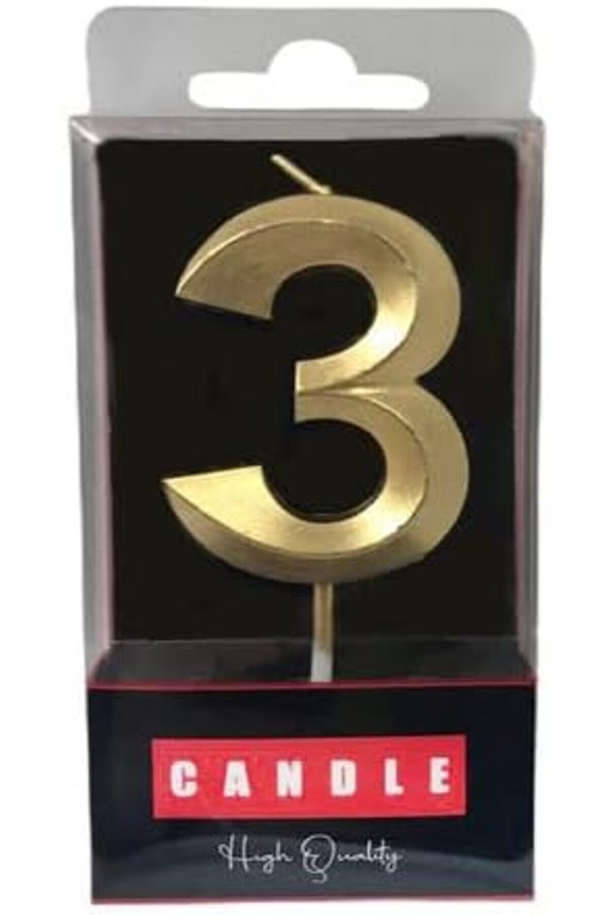 STOREMAX Marifetlerim - Desenli 3 Yaş Pasta Mumu 1014773