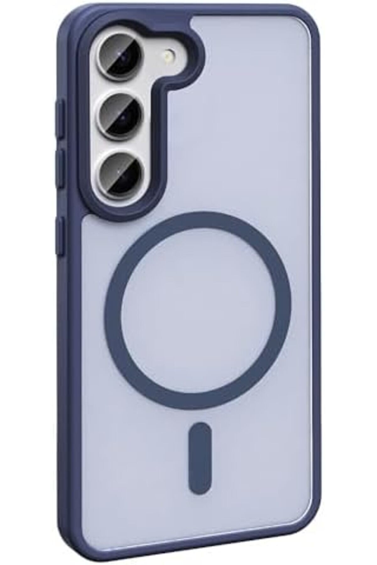 S24 Fe Kılıf Uyumlu Mat Arka Yüzey Si̇o Kapak Laci̇vert 1014773