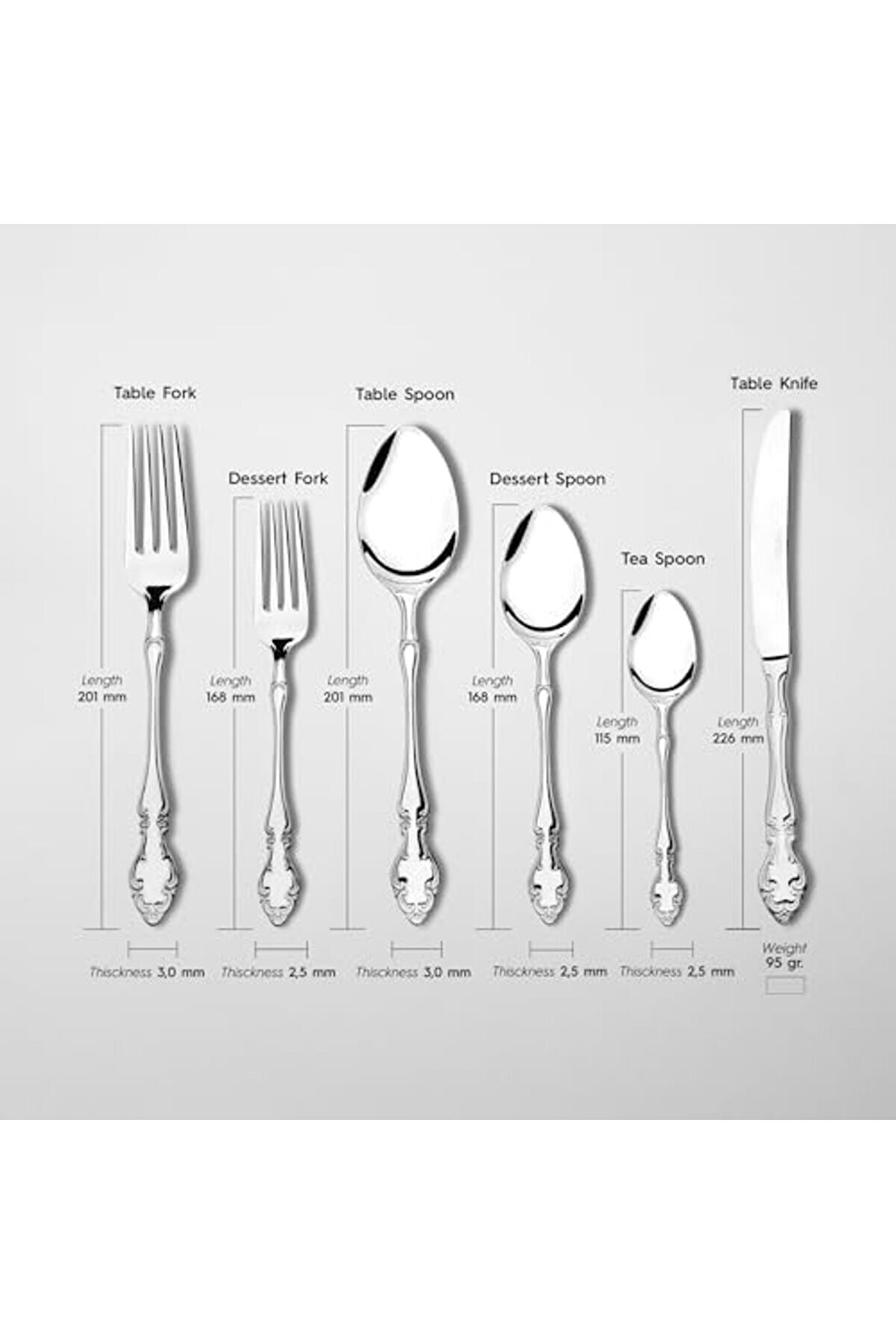 Adri̇ana Sade 6 Ki̇şi̇li̇k 36 Parça Çatal Kaşık Bıçak Takımı 1014773