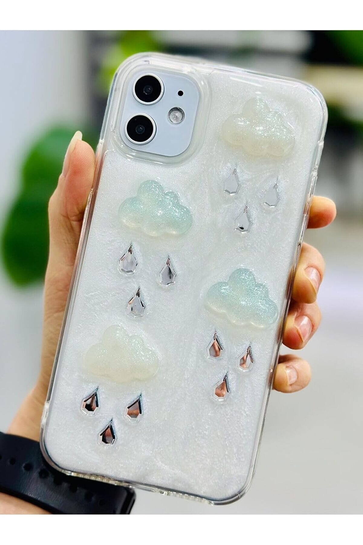 STOREMAX Aksesuar 11 ile Uyumlu EPOKSİ BULUT Tasarımlı Oyuncaklı Esnek Silikon Kılıf 1014773