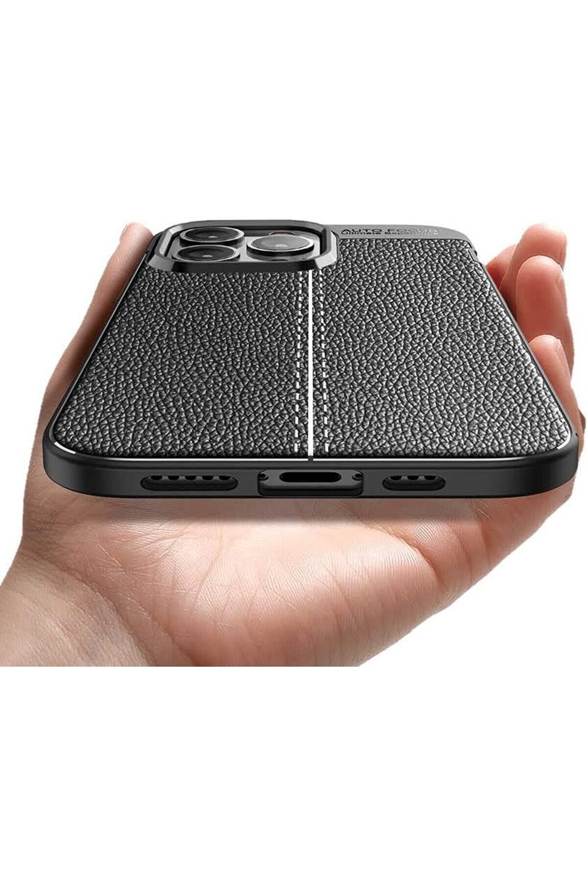 15 Pro Max İle Uyumlu Deri̇ Si̇li̇kon Y&uuml;zeyli̇ Si̇li̇kon Kılıf Ni̇ss Si̇li̇kon Deri̇ Soft Ultra Sli̇m Fi̇t Kılıf