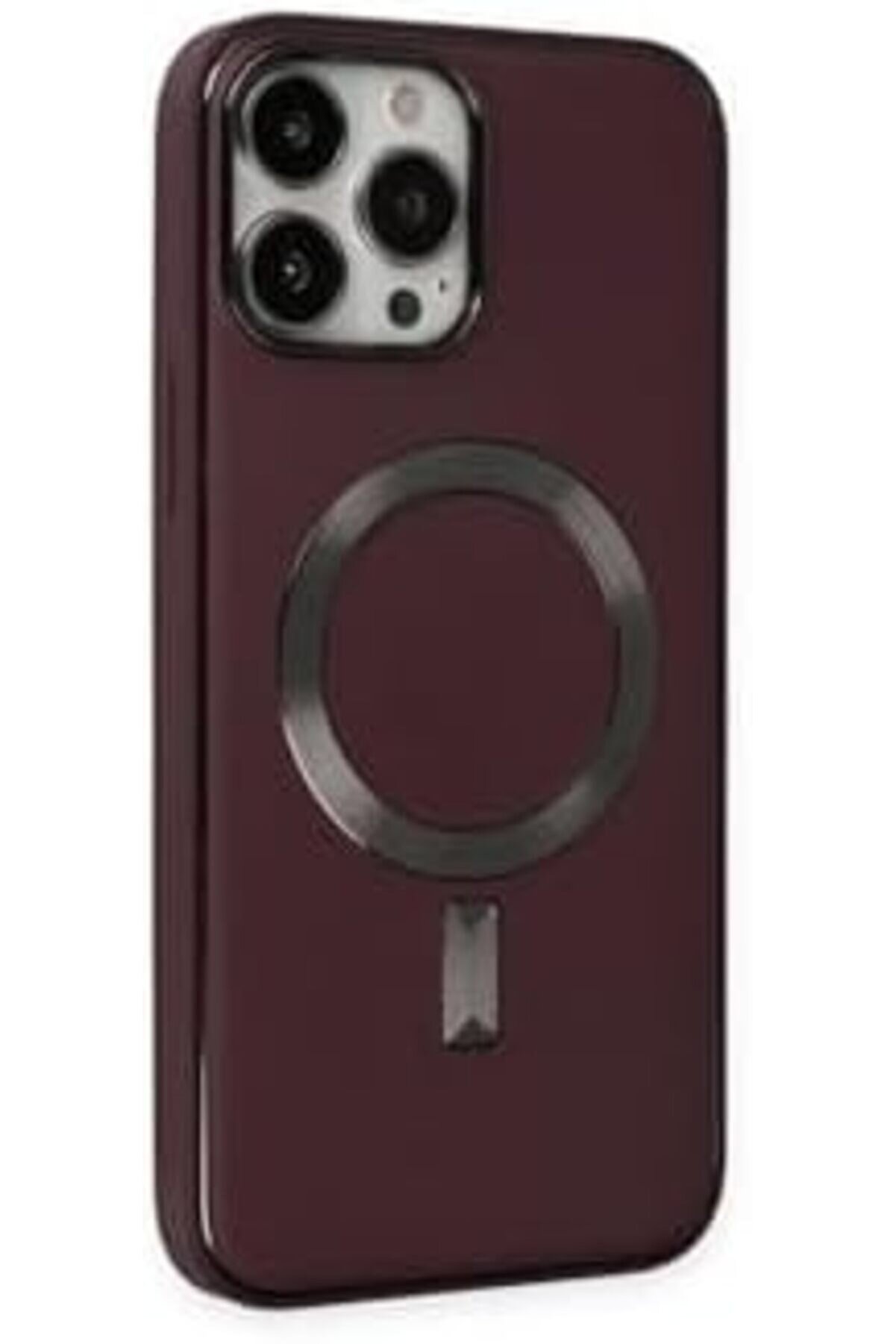 14 Pro Max İle Uyumlu Bordo Coco Deri̇ Si̇li̇kon Telefon Kılıfı 1014773