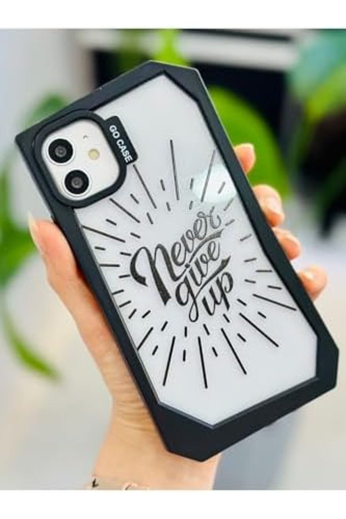 Iphone 11 İle Uyumlu Kenarı Asi̇metri̇k Baskı Tasarımlı Yumuşak Si̇li̇kon Kılıf