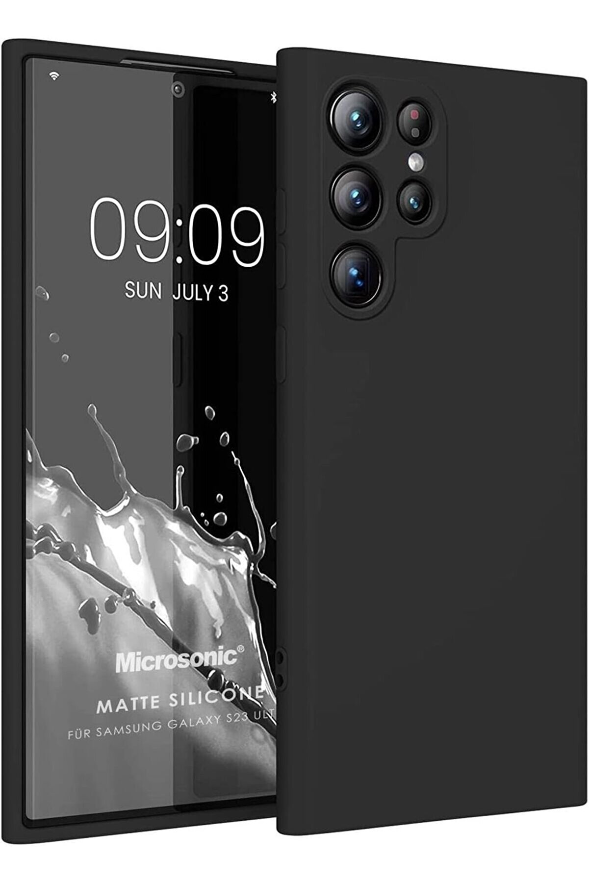 STOREMAX Silicone S23 Ultra i&ccedil;in Kılıf Siyah [ S23 Ultra ile Uyumlu Kılıf - Siyah] 1014773