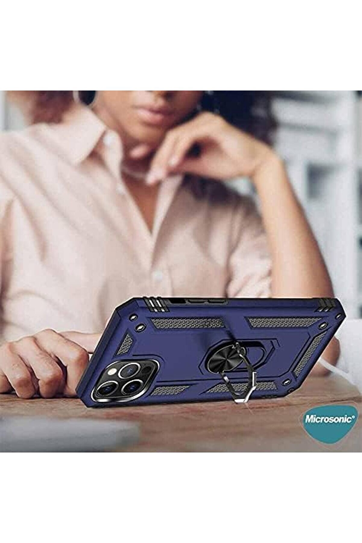 Kılıf 15 Pro İ&ccedil;i̇n Ri̇ng Holder Kırmızı [ 15 Pro İle Uyumlu Kılıf - Kırmızı] 1014773