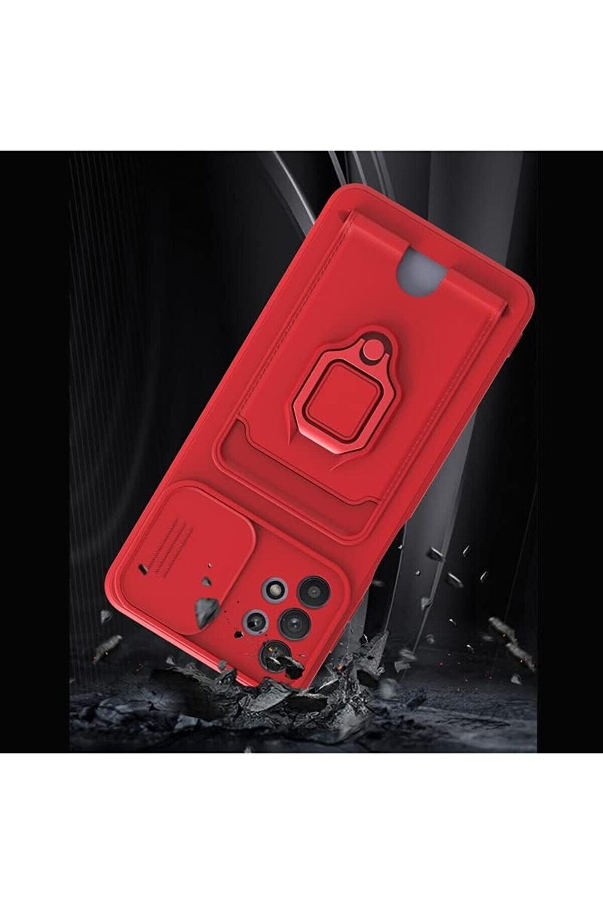 A04S Kılıf Ipli̇ Lens Sürgülü Yüzüklü Kartvi̇zi̇tli̇ Si̇li̇kon Zuma 1014773