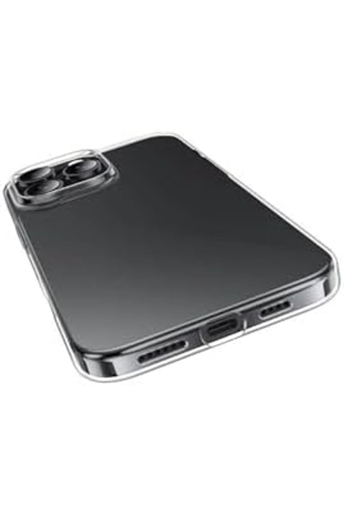 16 Pro Max İle Uyumlu Süper Şeffaf Si̇li̇kon Kılıf – Kamera Korumalı, Şok Emi̇ci̇, Ultra Arka Kapak 101