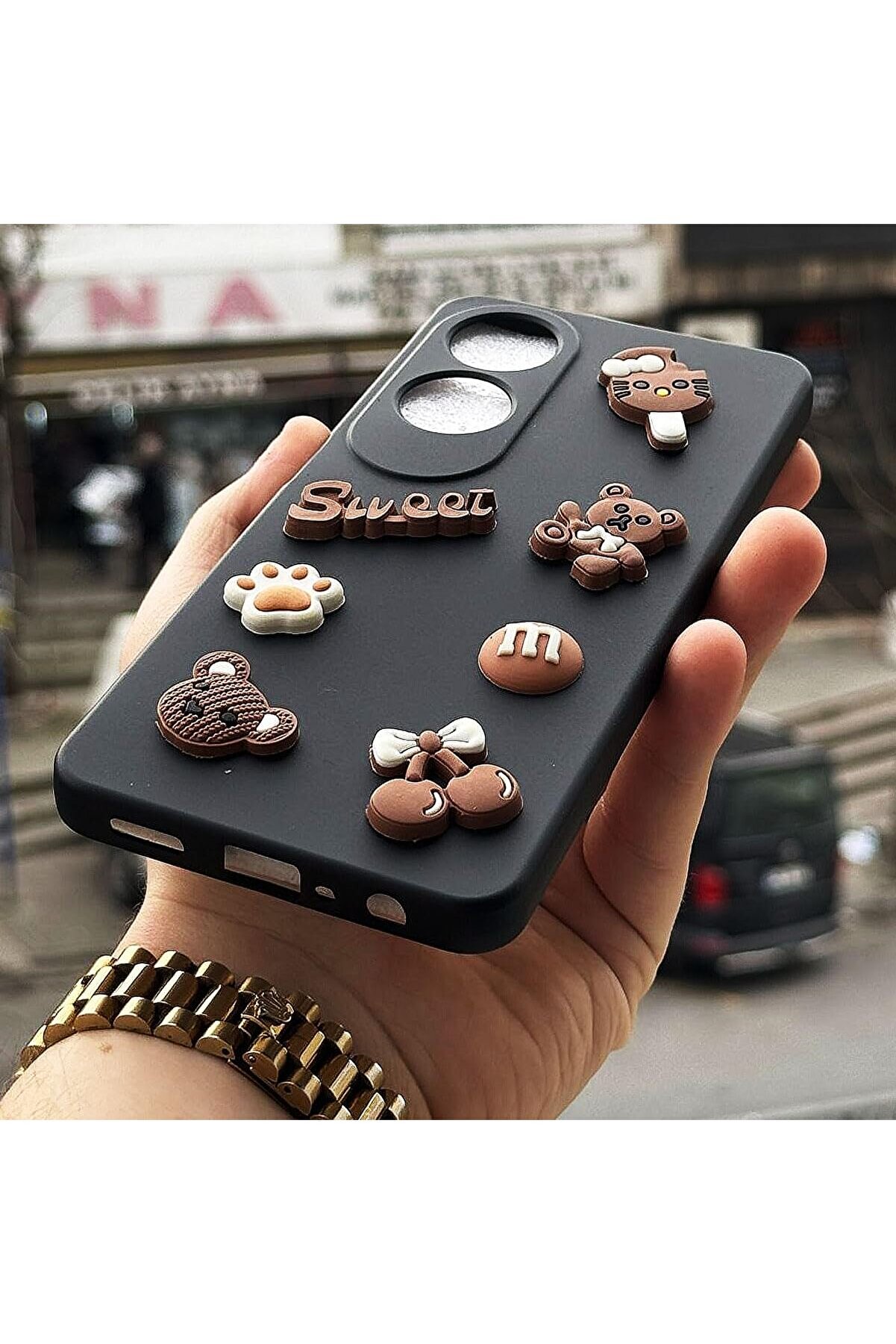 STOREMAX elizzashop Oppo A60 Uyumlu Karikat&uuml;r Desenli Telefon Kılıfı &ndash; Şık ve Dayanıklı Silikon Kılıf, Tam Ko