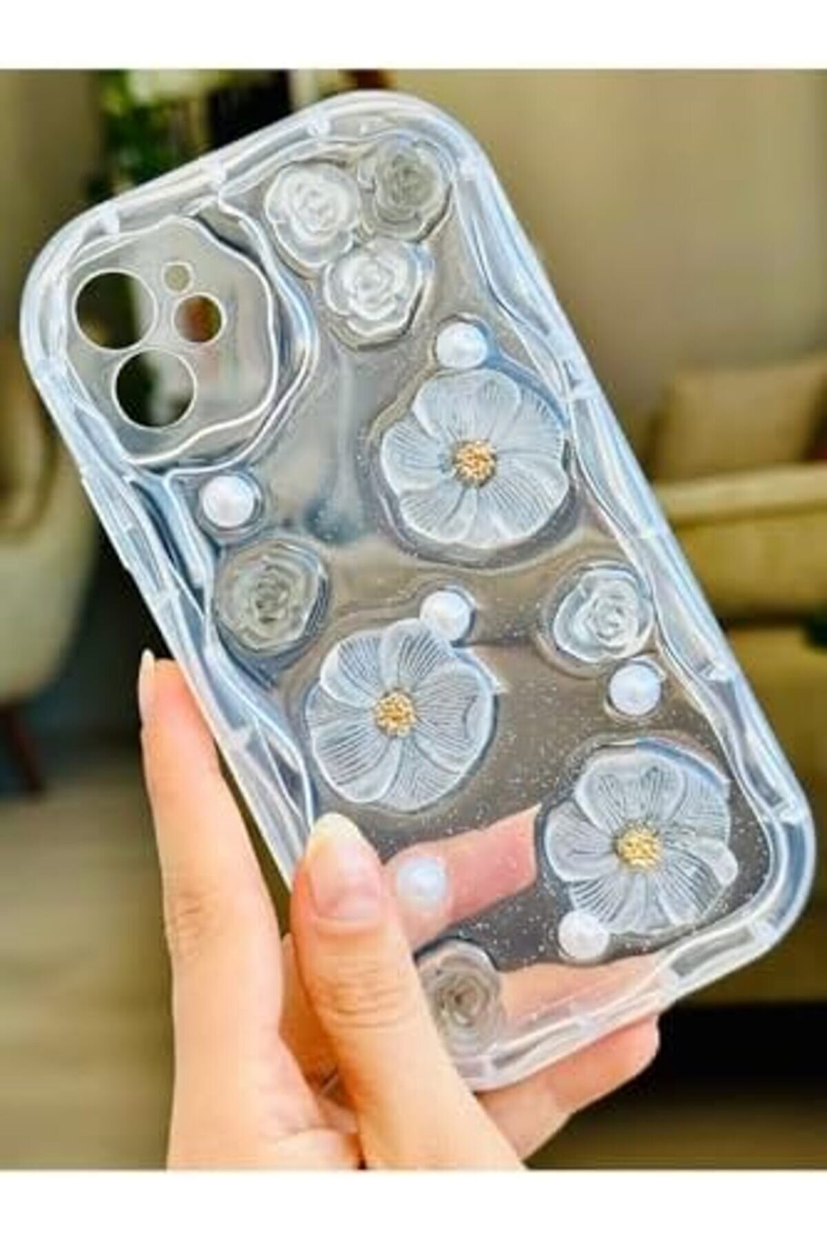 Aksesuar 11 İle Uyumlu 3D Oyuncak Çi̇çek Tasarımlı Yumuşak Si̇li̇kon Kılıf 1014773