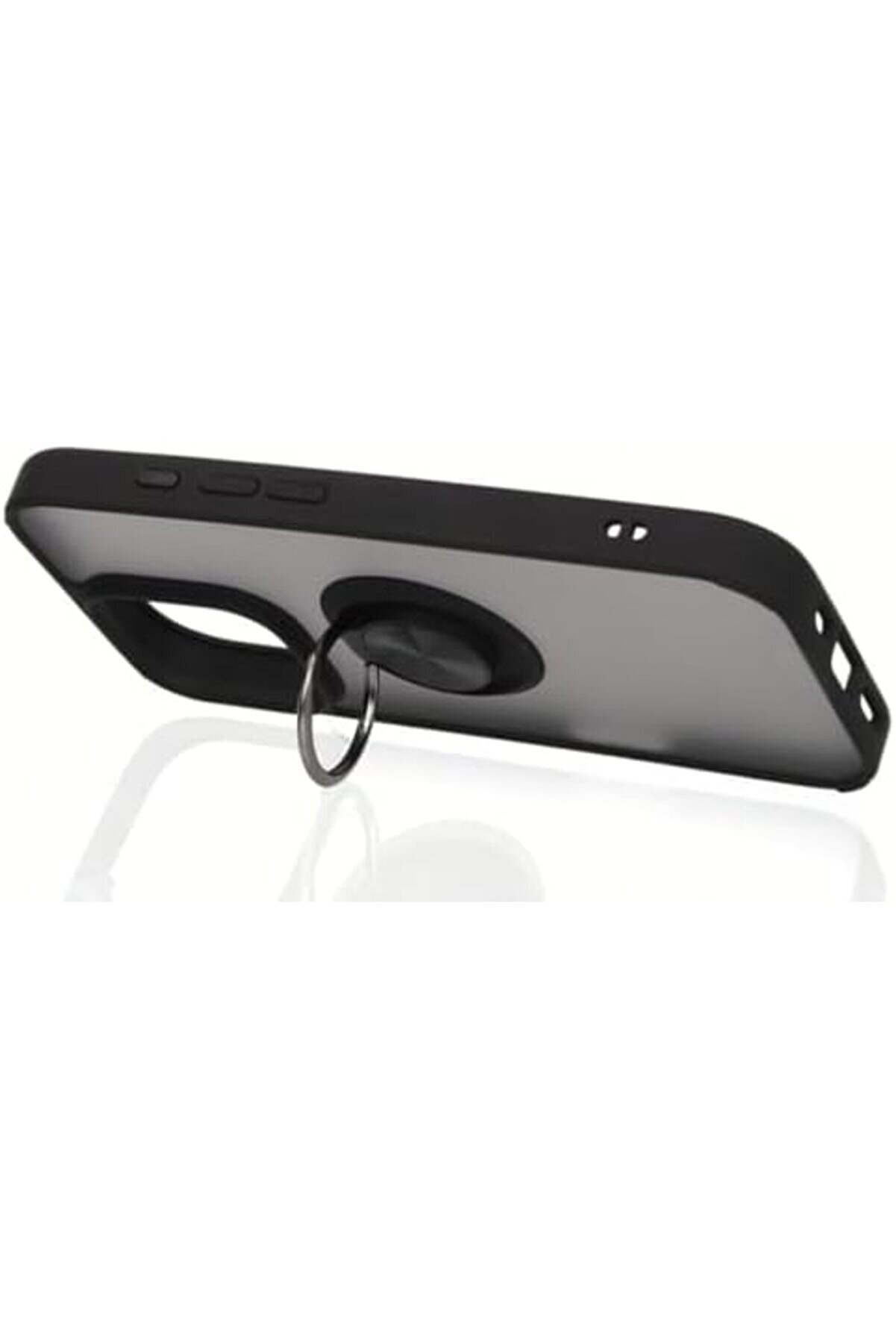 Aksesuar 16 Pro İle Uyumlu Arka Kısmı Mat Şeffaf Yapıya Sahi̇p Manyeti̇k Yüzük Kenarları Si̇li̇kon Tpu M
