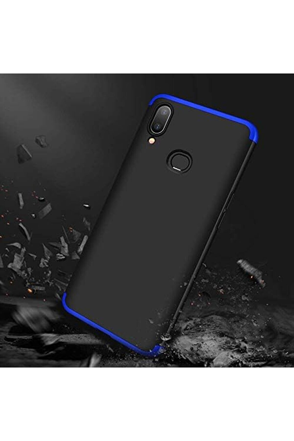 A10S İ&ccedil;i̇n Kılıf Di̇p 360 Protecti̇ve Si̇yah Kırmızı [ A10S İle Uyumlu Kılıf - Kırmızı] 1014773