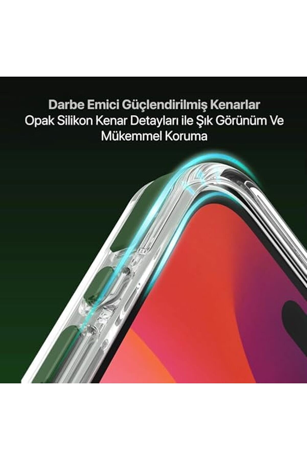 İphone 15 Pro Max İ&ccedil;i̇n Dropcover Seri̇si̇ Arkası Sert Şeffaf Kenarları Darbe &Ouml;nleyi̇ci̇ &Ccedil;i̇zgi̇ Detaylı Y&uuml;
