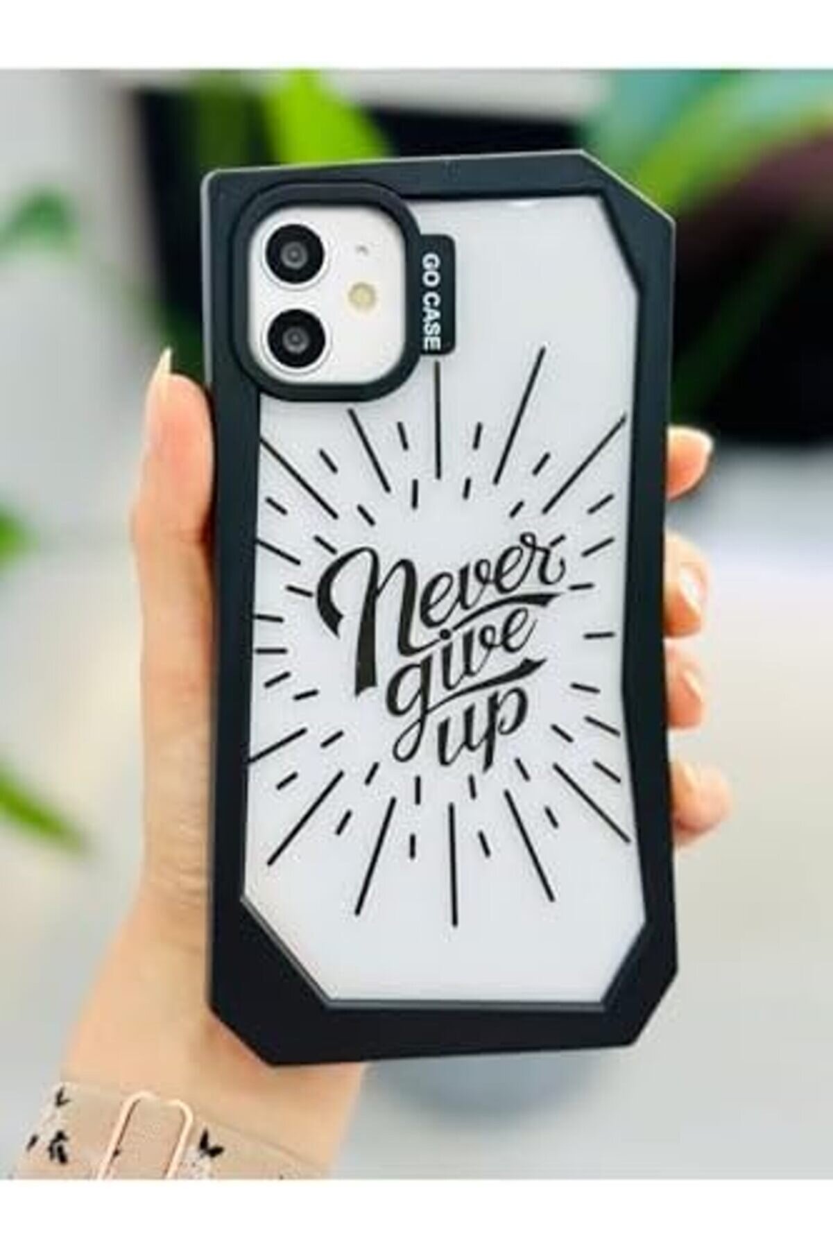 Iphone 11 İle Uyumlu Kenarı Asi̇metri̇k Baskı Tasarımlı Yumuşak Si̇li̇kon Kılıf