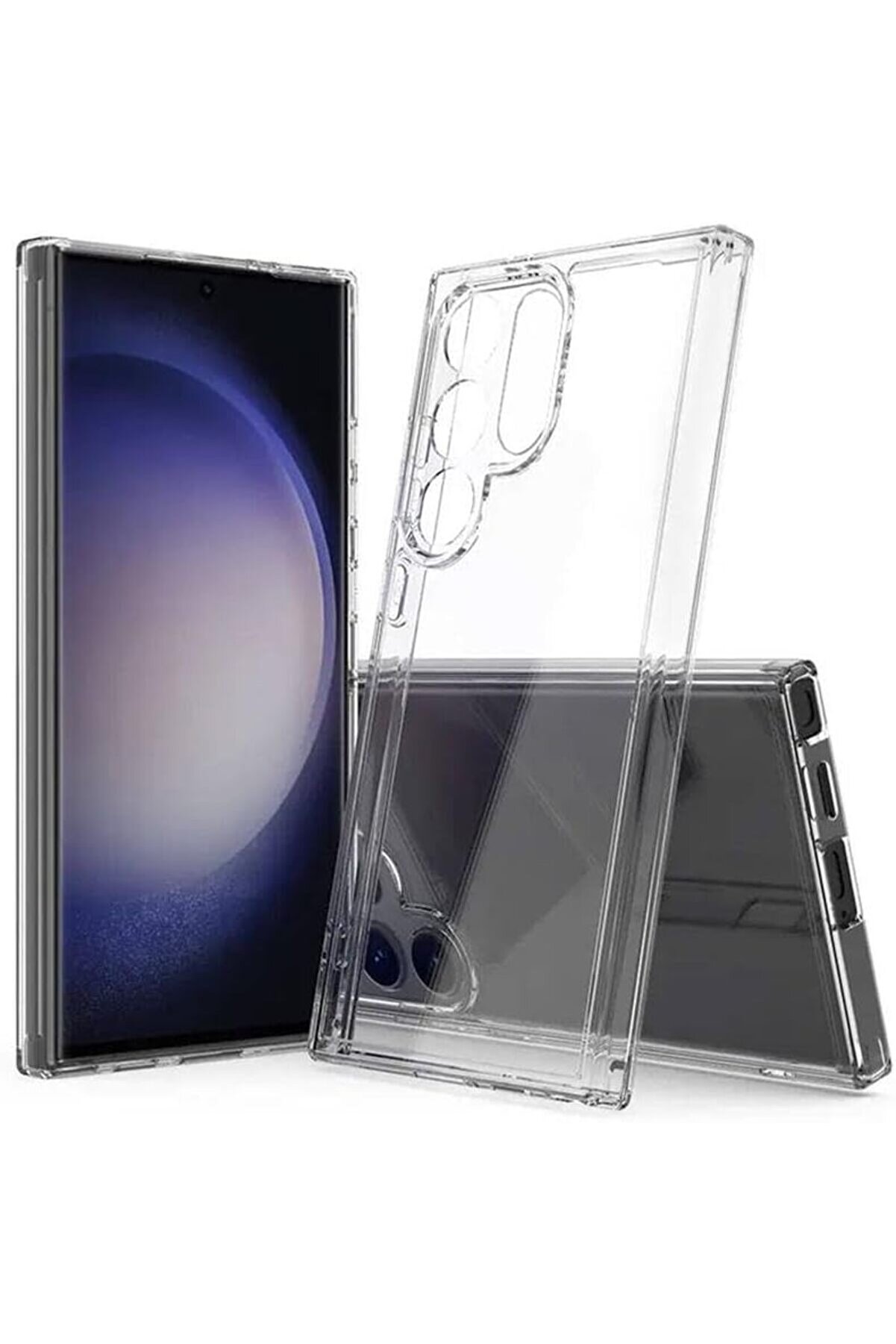 STOREMAX Galaxy S24 Ultra Şeffaf 2MM ANTİ ŞHOCK 5G, Sararmayan Darbeye Dayanıklı Koruyucu Telefon Kılıfı, &Ccedil;iz