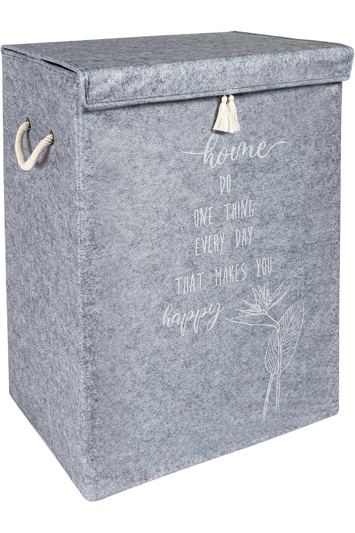 STOREMAX Çamaşır Sepeti Kirli Çamaşır Torbası Çamaşır Sepet Keçe Kapaklı Çok Amaçlı Kutu Sepet Oyuncak Saklam