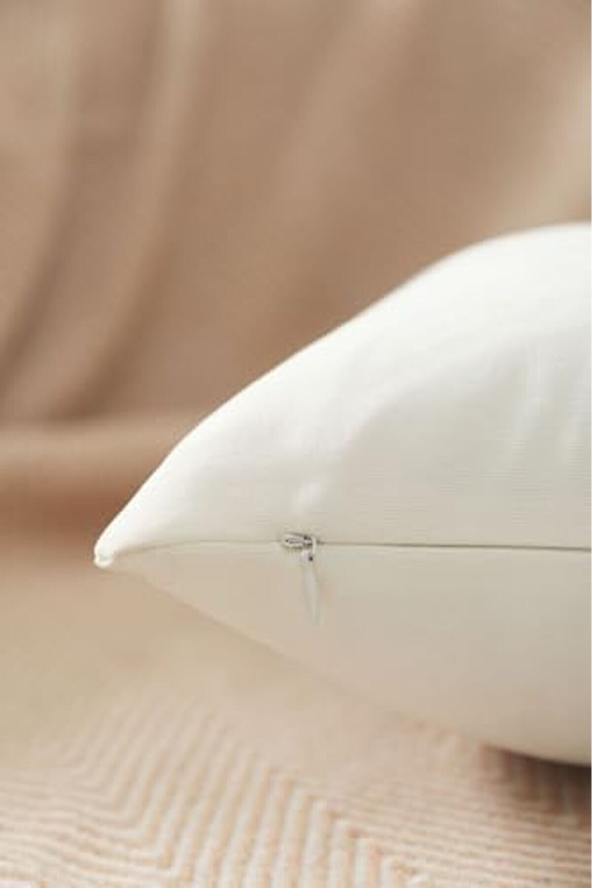 Beyaz Sade Panorama Kırlent Kılıfı &Ccedil;ok Farklı Renk Se&ccedil;eneği̇yle, 40 X 40 1014773