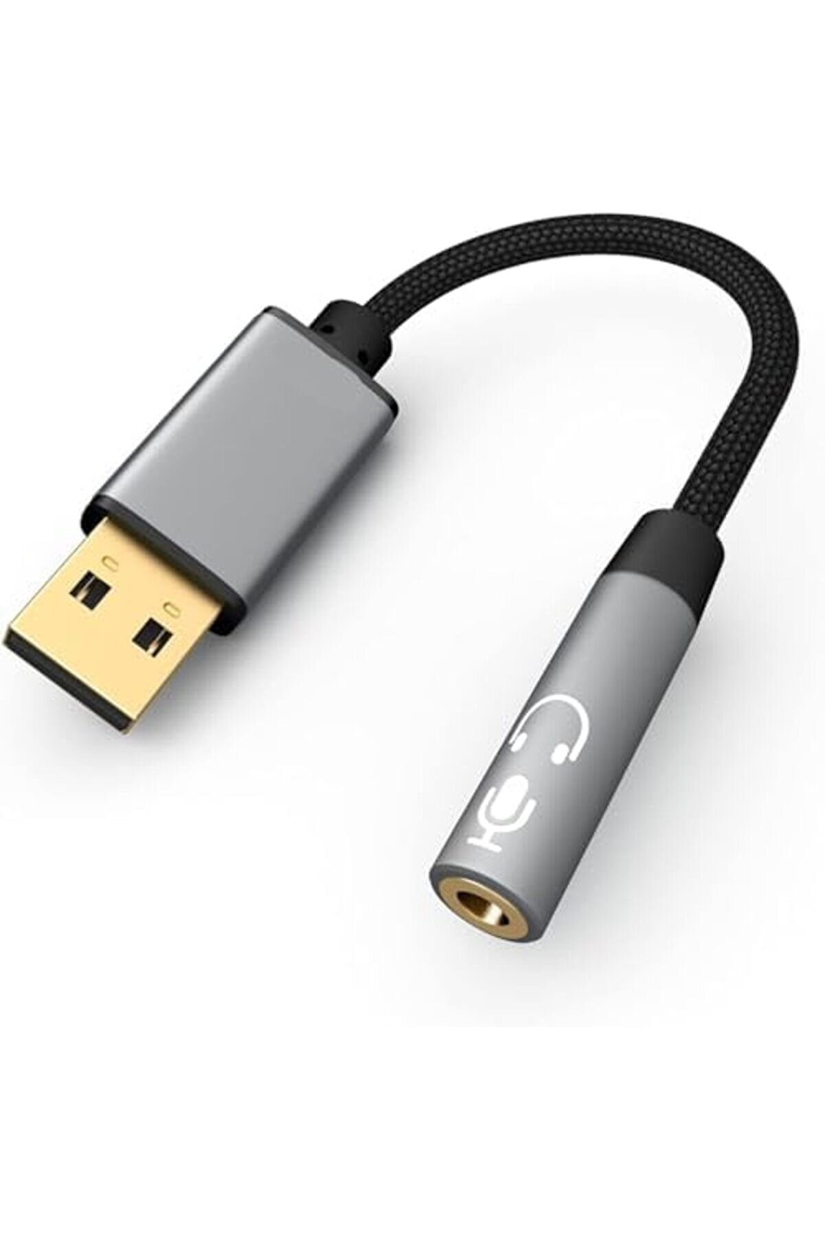 3.5Mm Usb Transferi̇ Ses Kartı Aux Hi̇fi̇ Ses Uzatma Kablosu Pc İçi̇n 3.5Mm Hoparlör Kulaklık Kulaklık