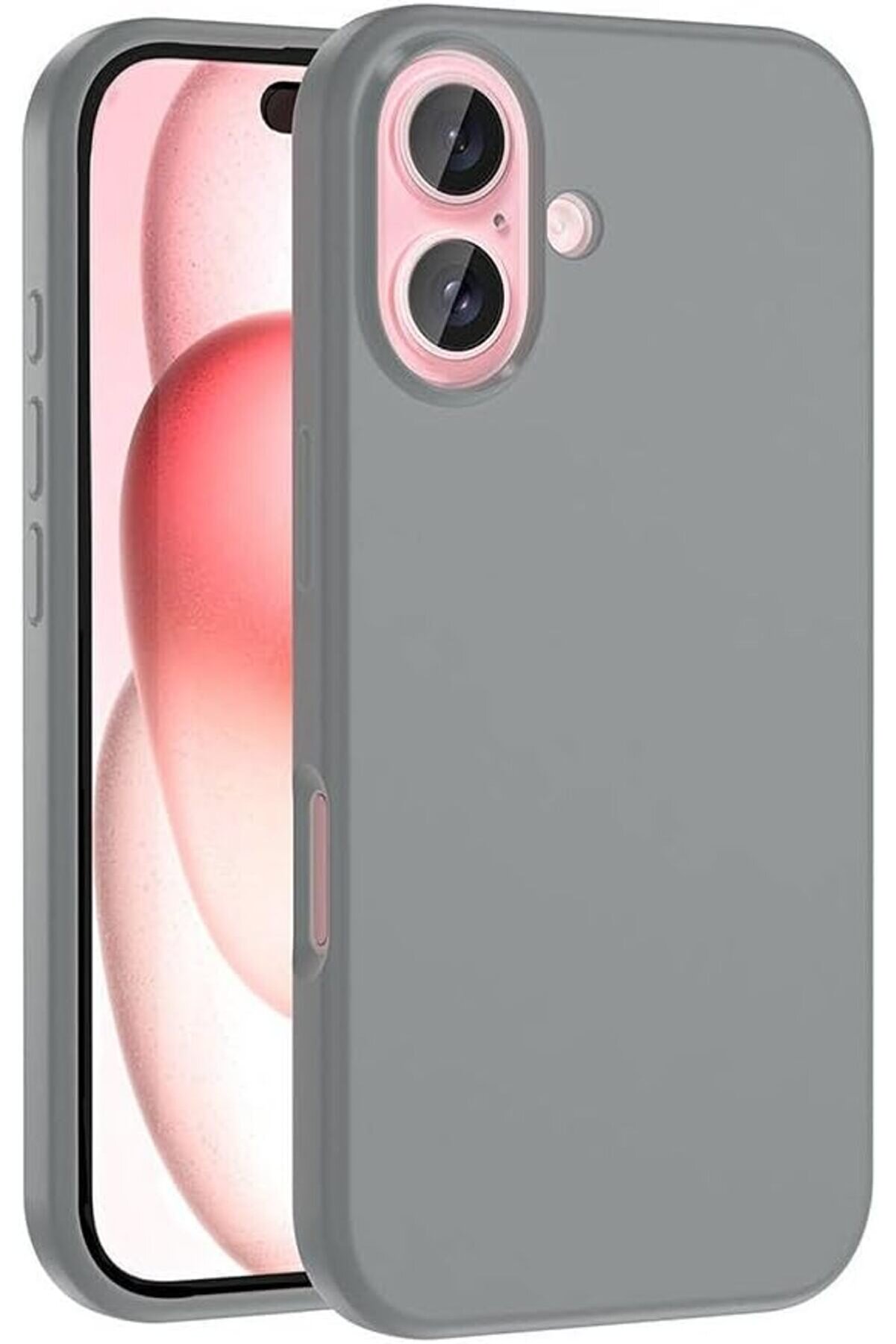 STOREMAX İle Uyumlu 16 Kılıf Şarj &Ouml;zellikli Sıvı Teknolojili Silinebilir Sert Kivi Kapak Nat&uuml;rel Titanyum 10