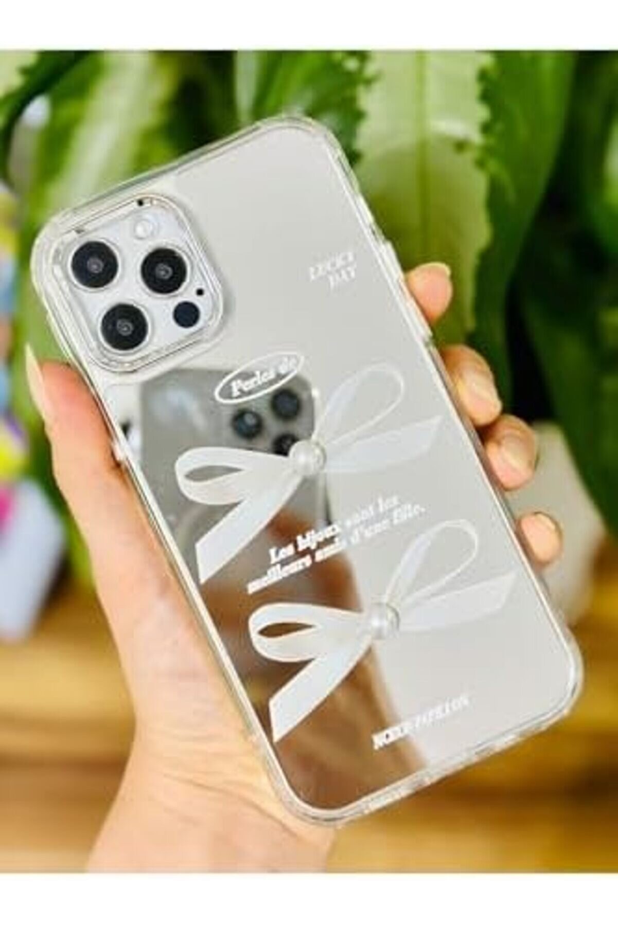 Aksesuar 12 Ve 12 Pro İle Uyumlu Aynalı Fi̇yonk Darbe Önleyi̇ci̇ Kamera Korumalı Si̇li̇kon Kılıf 1014773