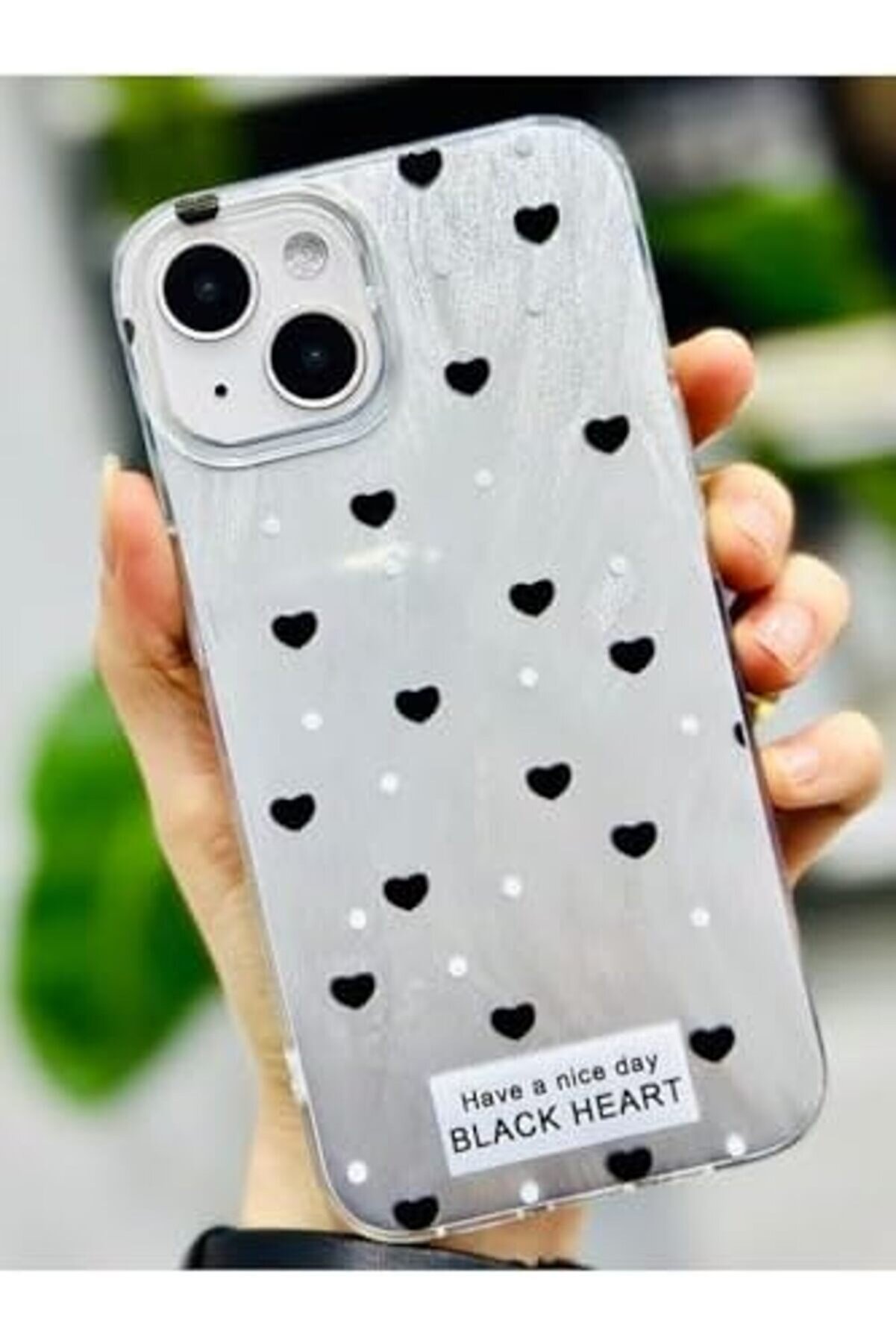 Aksesuar 13-14 İle Uyumlu Kalp Renk Ge&ccedil;i̇şli̇ Parlak Tasarımlı Si̇li̇kon Kılıf 1014773