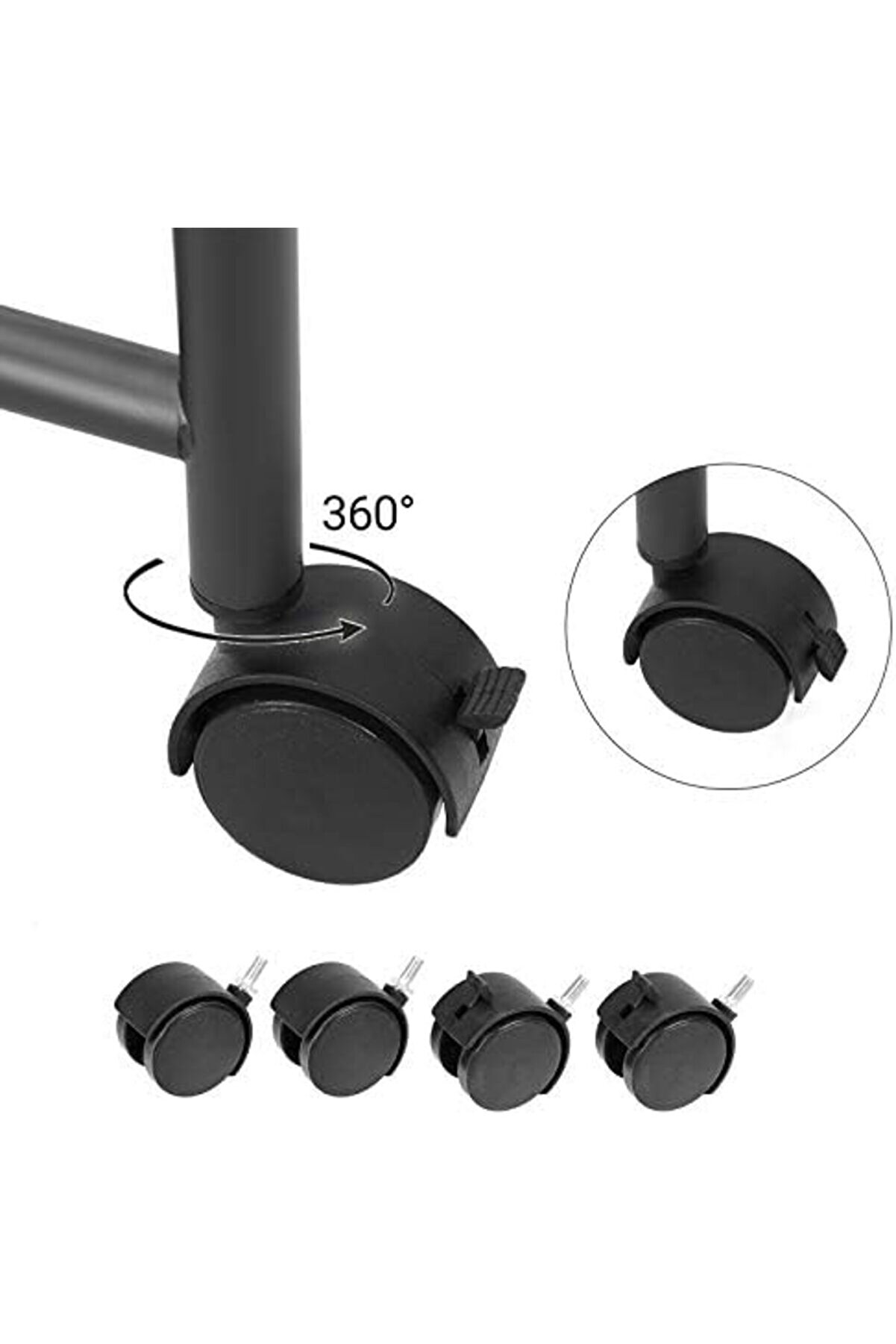 Pltnstoreshop Çamaşır Ayırıcı, Tekerlekli̇ Ve 2 Bölmeli̇, Çamaşır Sepeti̇, Çıkarılabi̇li̇r Çantalı Çamaşı