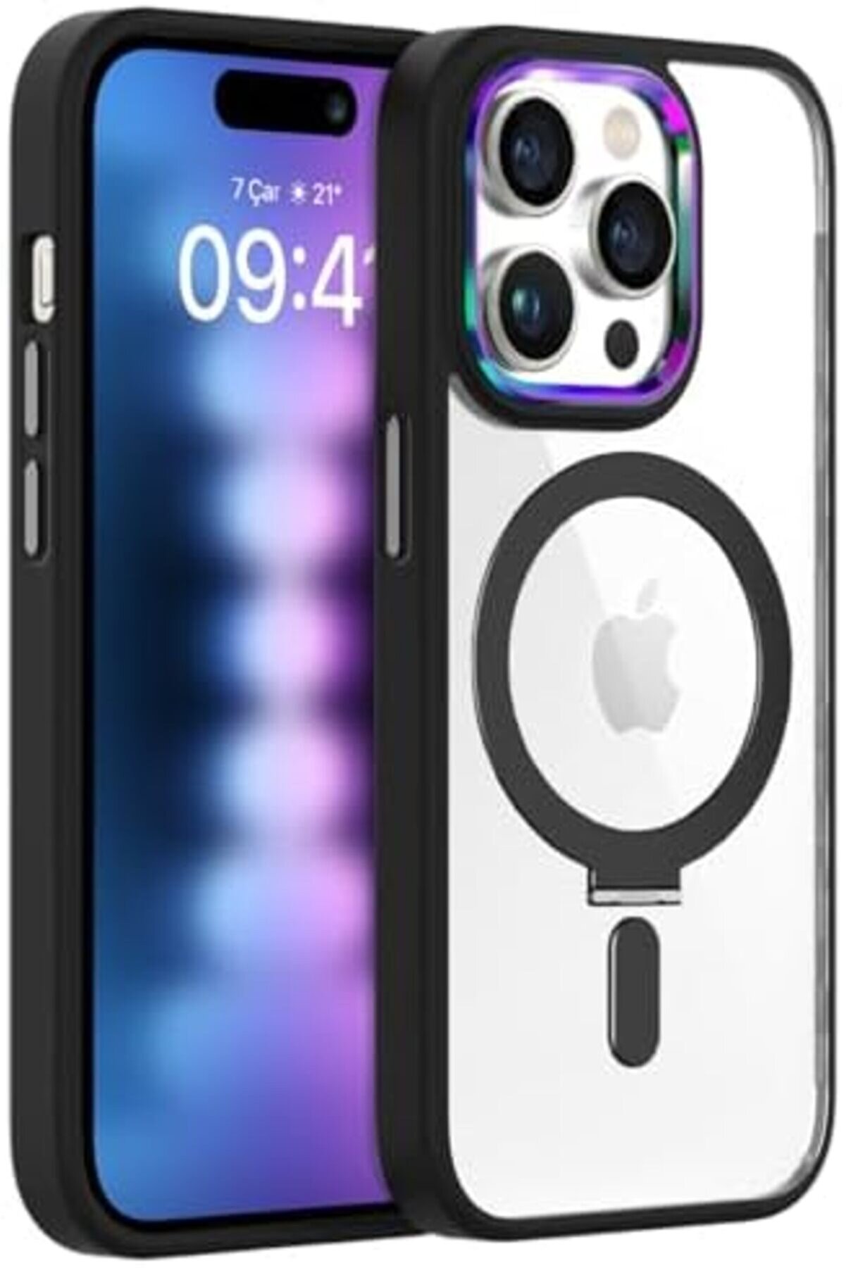 Labs 15 Pro Max İle Uyumlu Bumpermag Kılıf (Si̇yah) 1014773