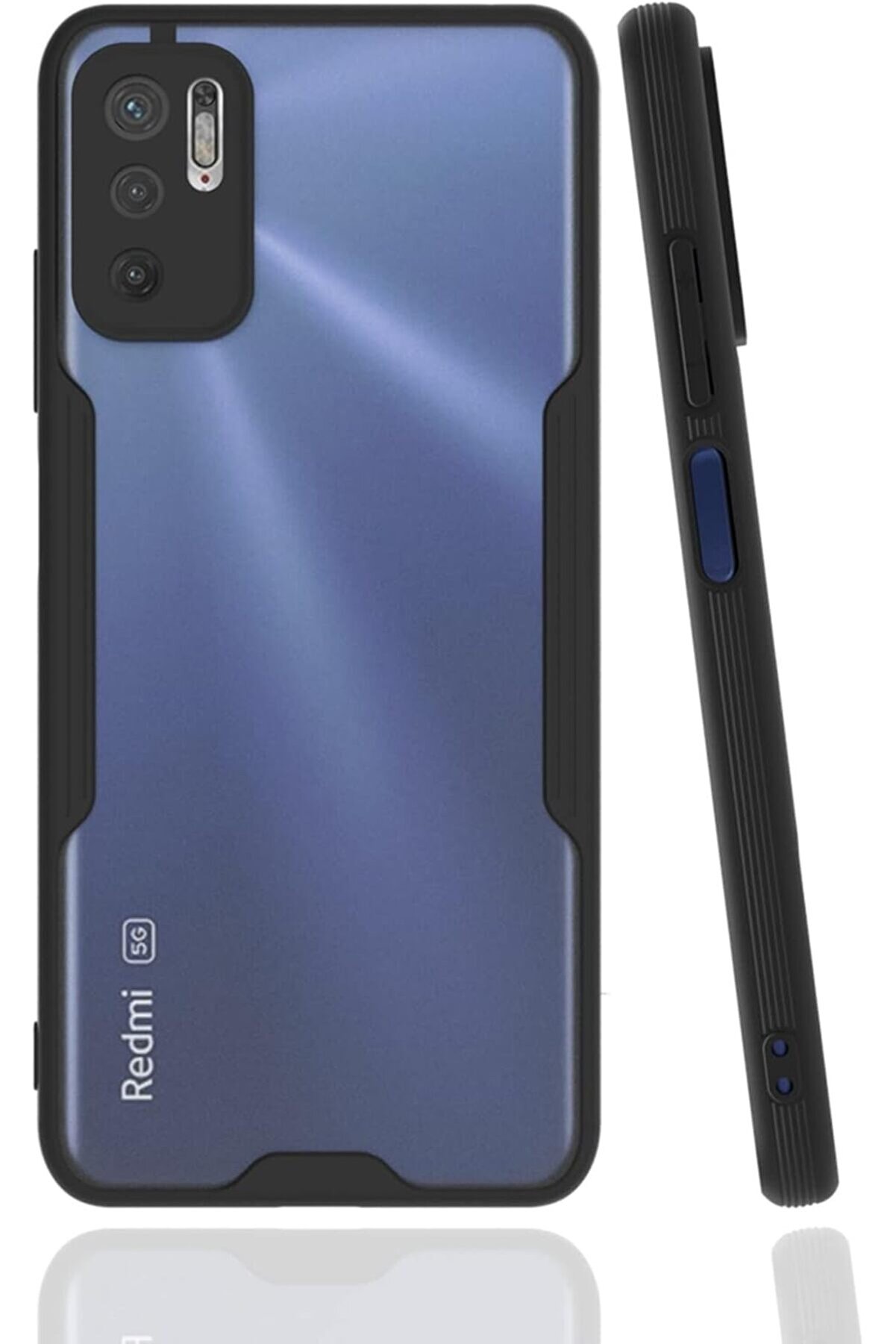 STOREMAX 10 5G Uyumlu Kılıf Mat Kamera Korumalı Silikon Platin - Siyah 1014773