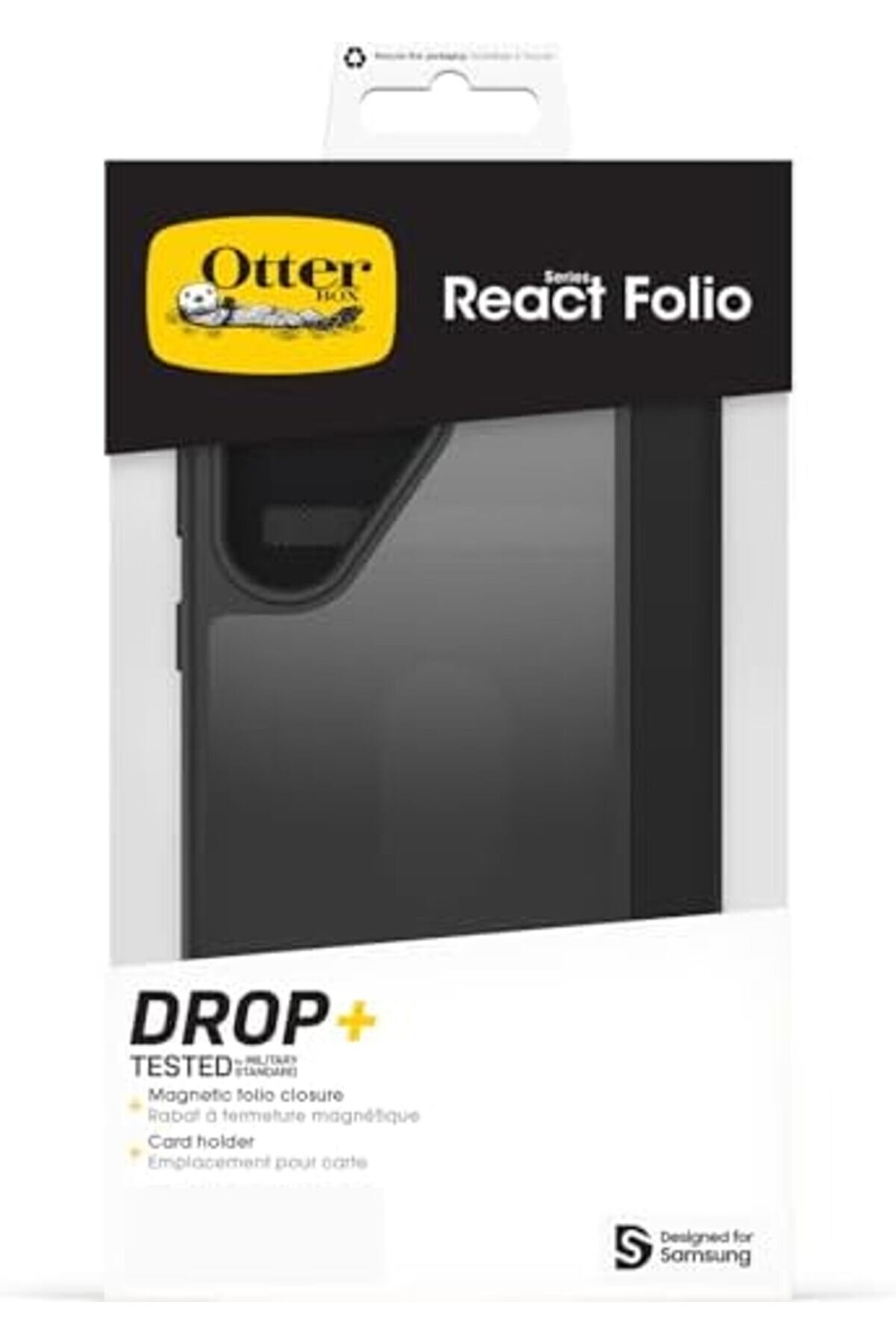 Mrtshoppng React Seri̇si̇ Foli̇o Kılıf S25 Ultra İçi̇n, Darbeye Dayanıklı, Düşmeye Dayanıklı, Kart Tutuc