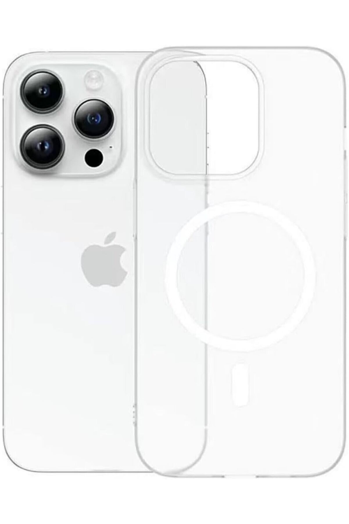 STOREMAX 16 Kılıf Uyumlu - Darbe Emici Silikon Telefon Kılıfı, Kamera Korumalı, Tasarım, 16 Uyumlu Kapak Şeff