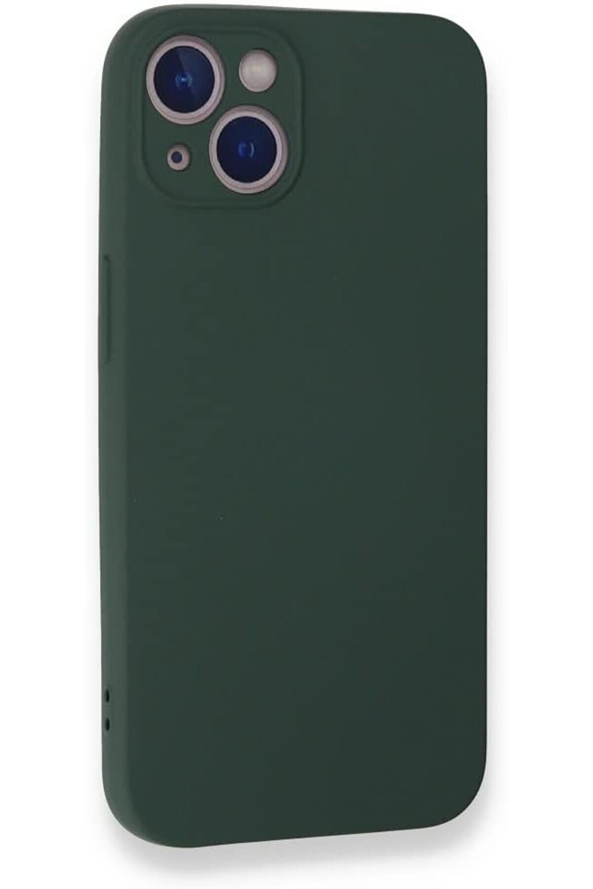 STOREMAX AKSESUAR 14 ile Uyumlu İçi Kadife Dışı Mat Yapıya Sahip Kamera Korumalı Lansman Silikon Kılıf (Yeşil