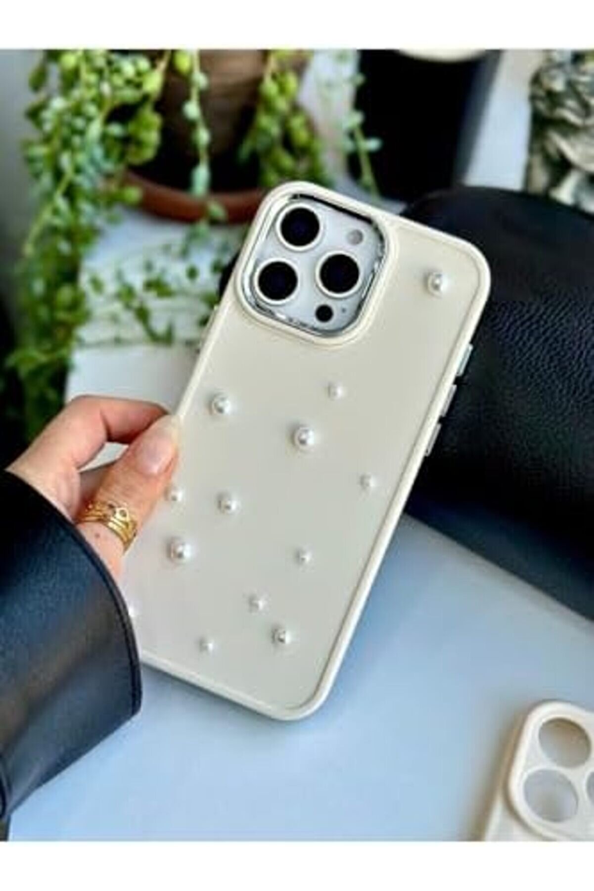 Aksesuar 16 Promax Uyumlu 3D Pearl Tasarımlı Oyuncaklı Si̇li̇kon Kılıf - Krempearl 1014773