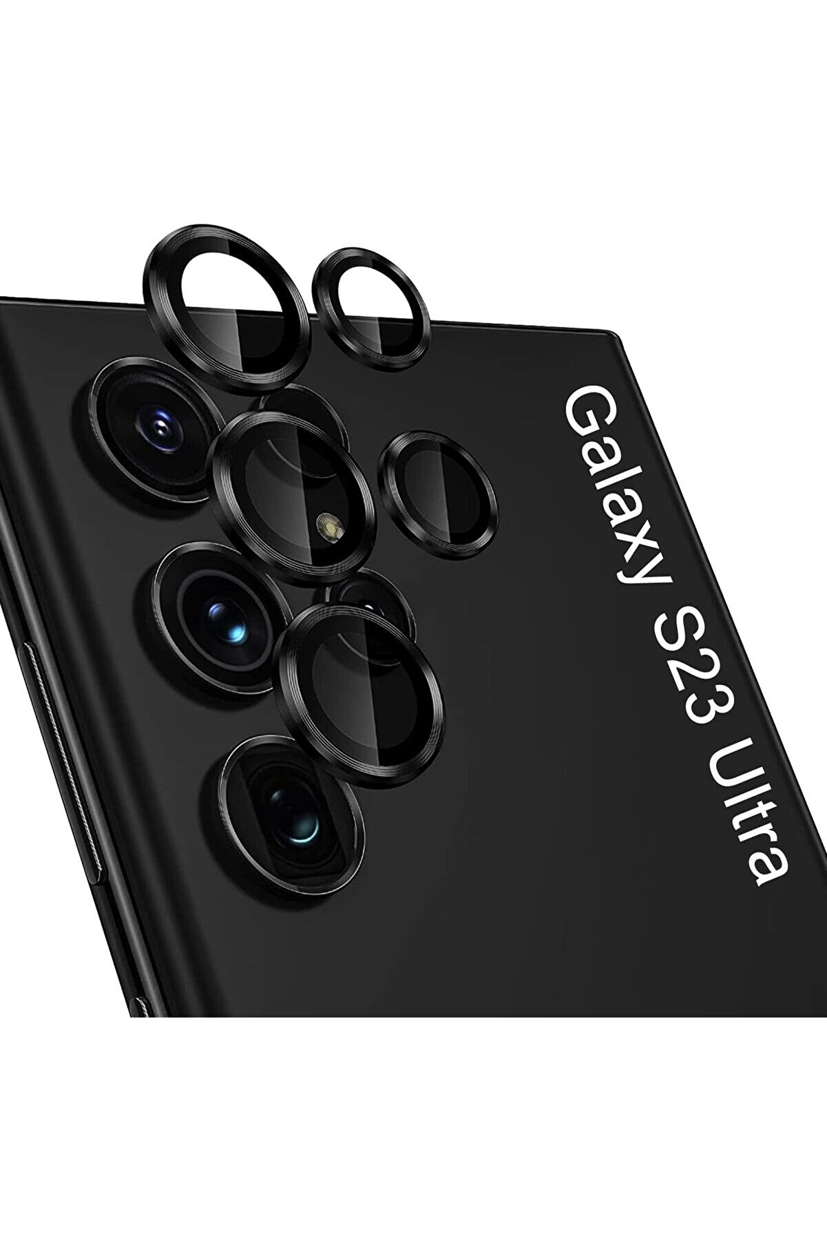 S23 Ultra Uyumlu Kamera Lens Cam 3D Tam Kaplar Metal &Ccedil;i̇zi̇lmez Cam Hd Kamera Bozmaz 5 Par&ccedil;a 1088605