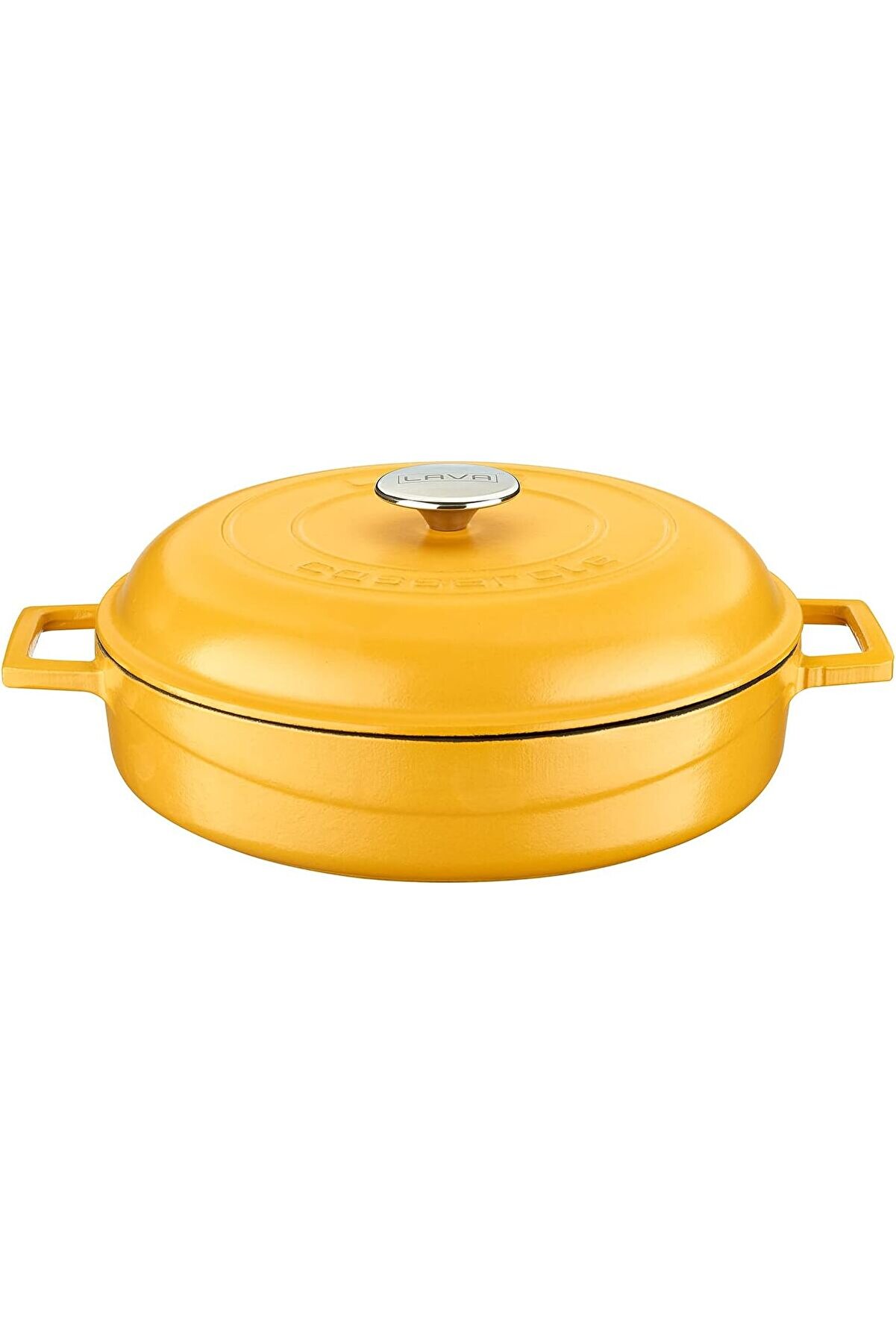 STOREMAX modashine Metal Spring Serisi - D&ouml;k&uuml;m &Ccedil;ok Ama&ccedil;lı Tencere, Yuvarlak, 28 cm, Mat, Parlak Siyah Taban,