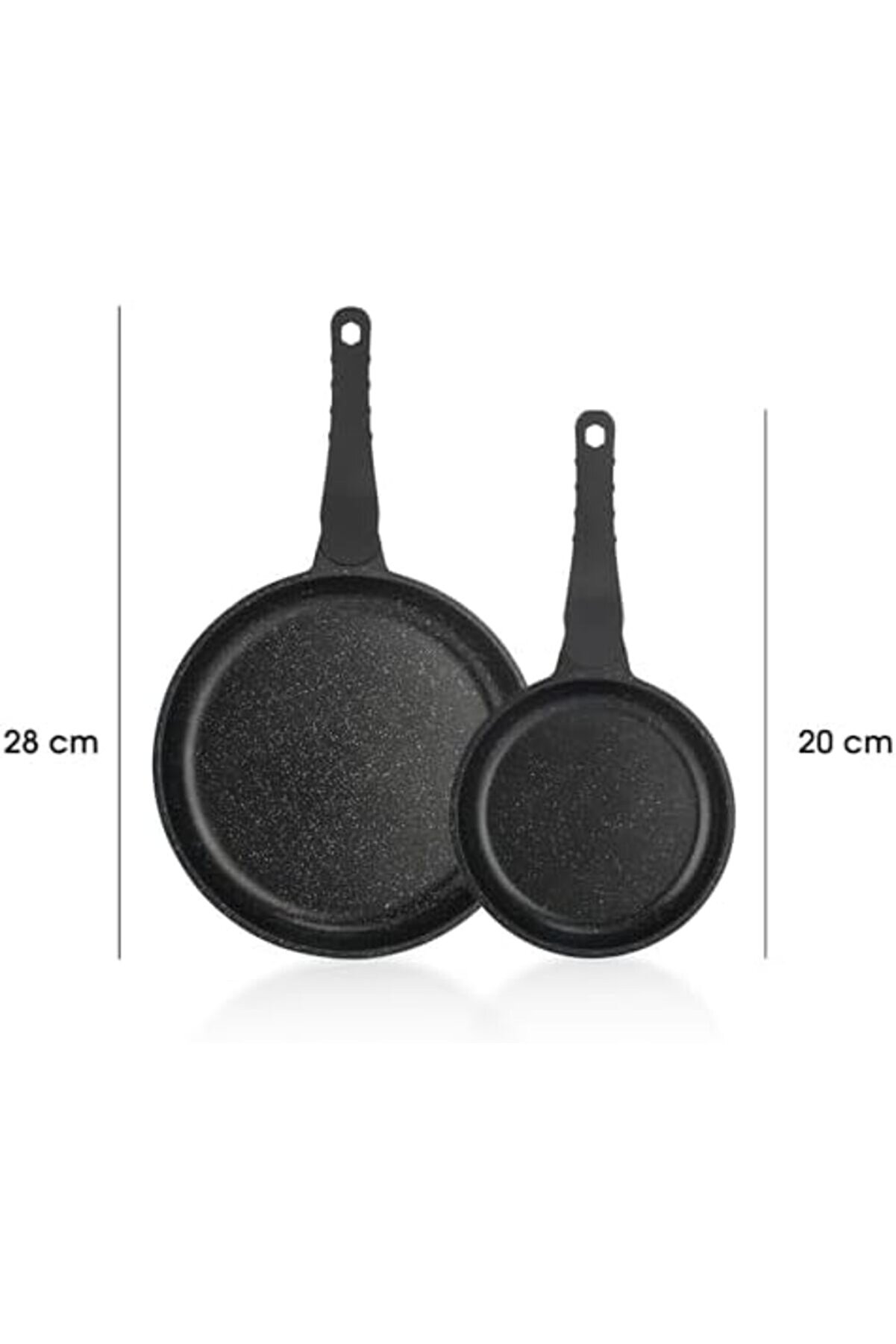 Modashi̇ne Famos Xl Y.y.döküm Tava Seti̇-2 Parça-Gri̇ Modascope 1014773