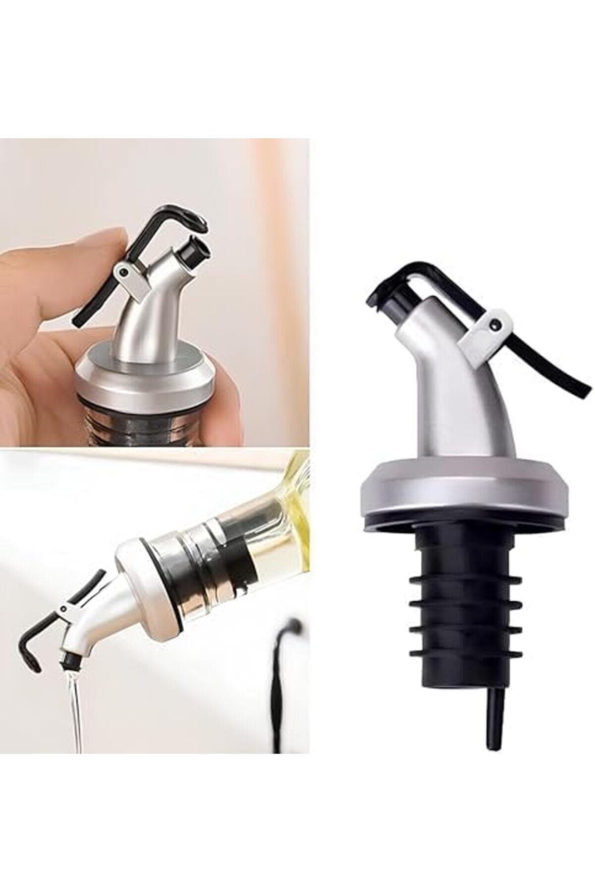 Modashi̇ne 5 Li̇ Sızdırmaz Yağdanlık Ve Şi̇şe Tıpası Seti̇ – Damlama Yapmaz Paslanmaz Uçlu Yağ Si̇rk