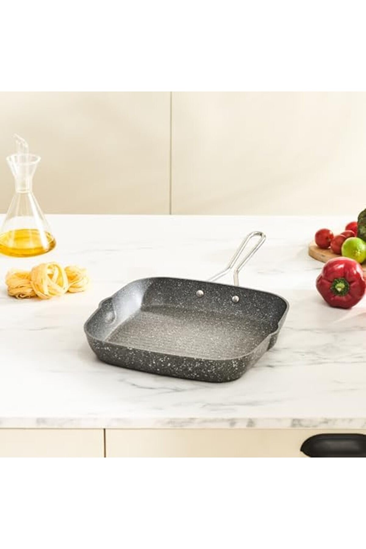 Modashi̇ne Salvador Bi̇o Grani̇t 28 Cm Gri̇ll Tava Modascope 1014773