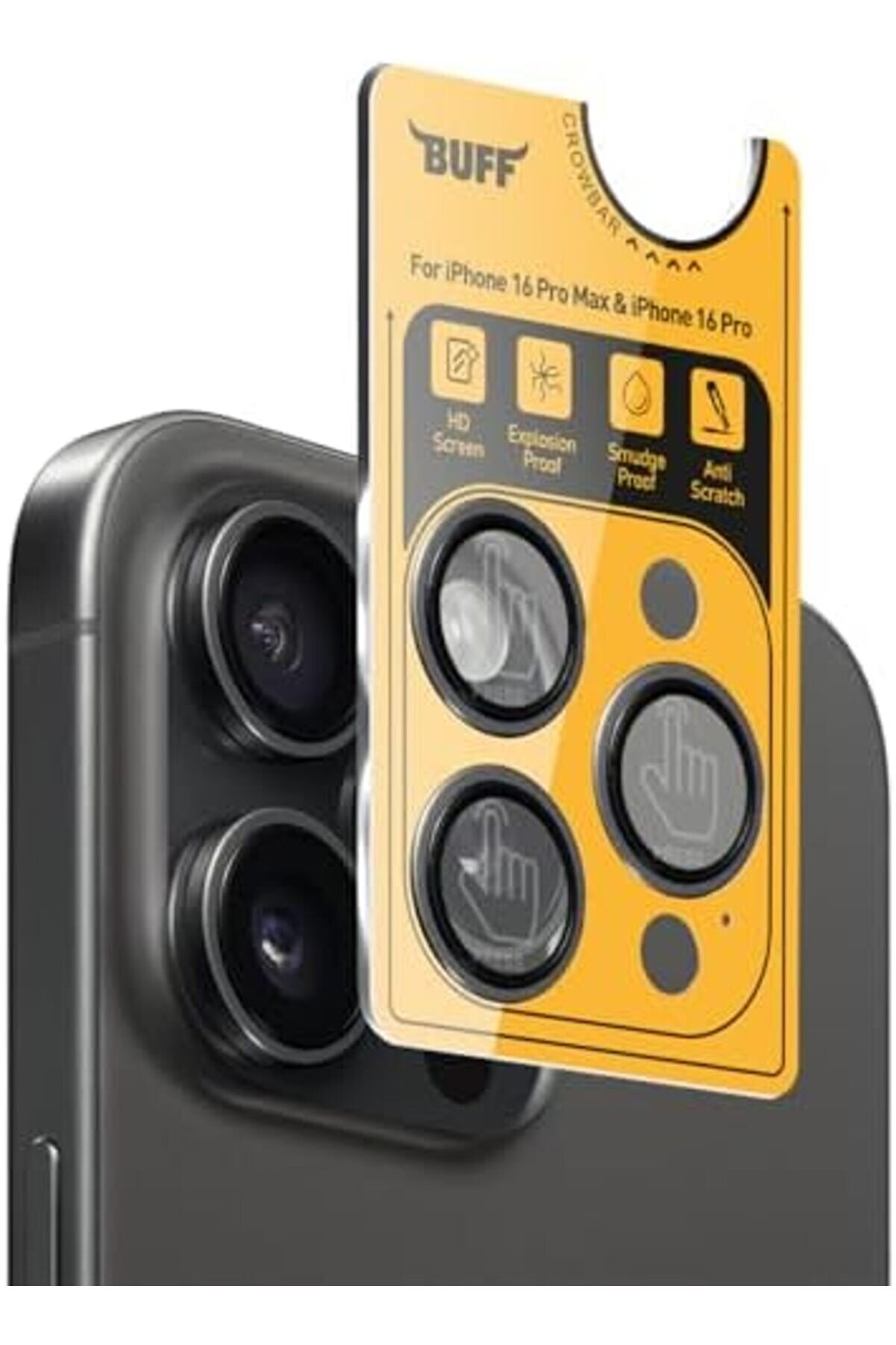 Labs 16 Pro Max / 16 Pro İle Uyumlu Ti̇tanyum 9H Lens ( ) 1014773