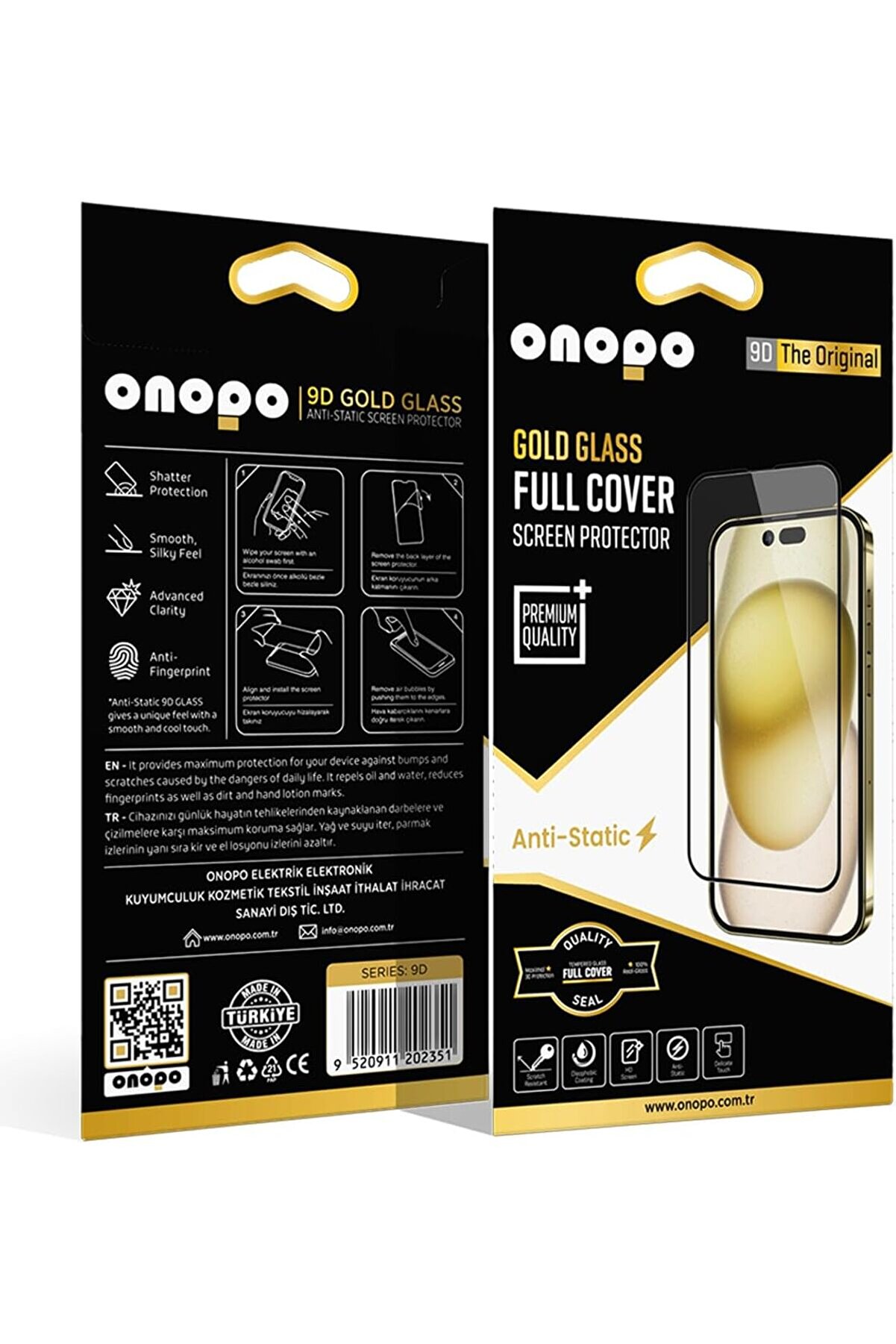 STOREMAX 15 Pro Max -Static 9D Tam Ekran Cam | Çizilme ve Darbe Koruması | Şeffaf 1014773