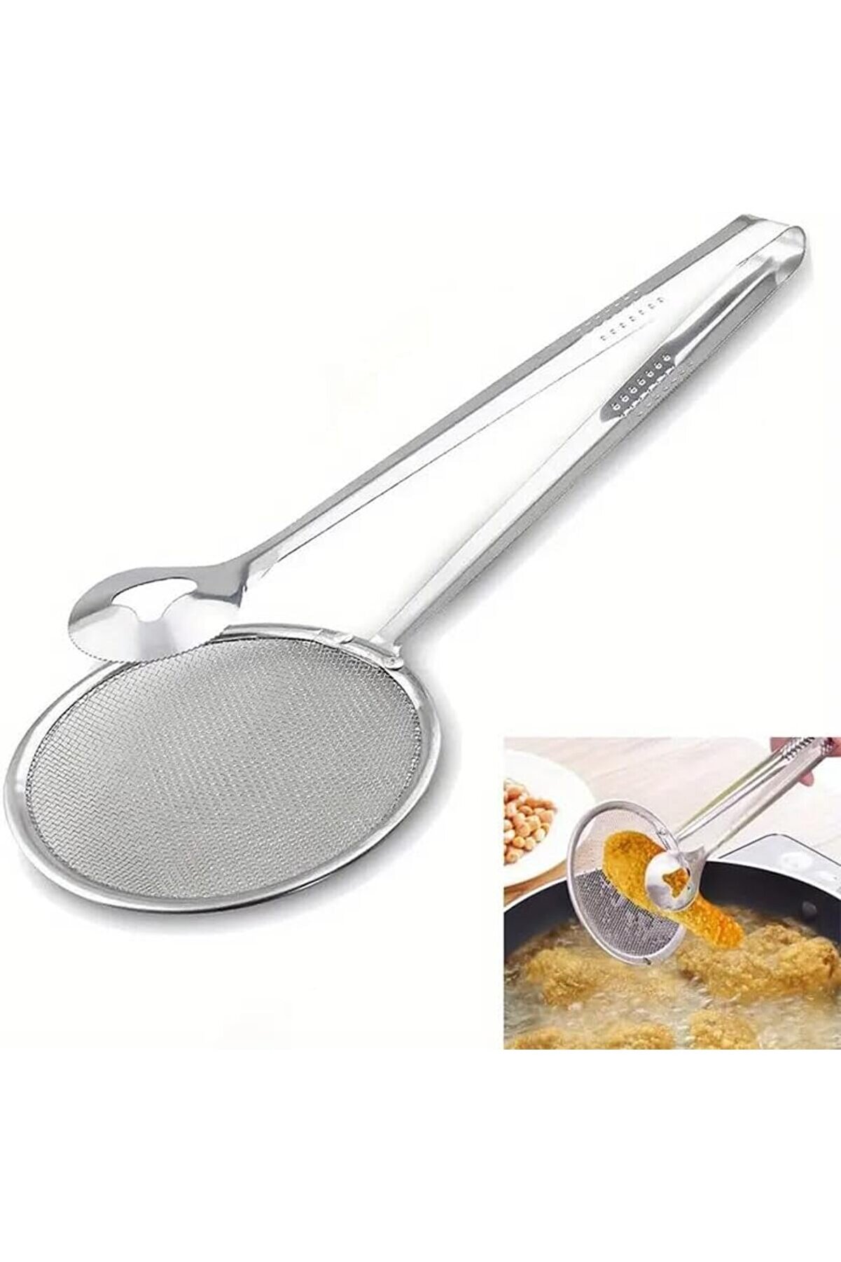 Modashi̇ne Paslanmaz Çeli̇k Kızartma Maşası, Süzgeç Fi̇ltreli̇, Metal Modascope 1014773