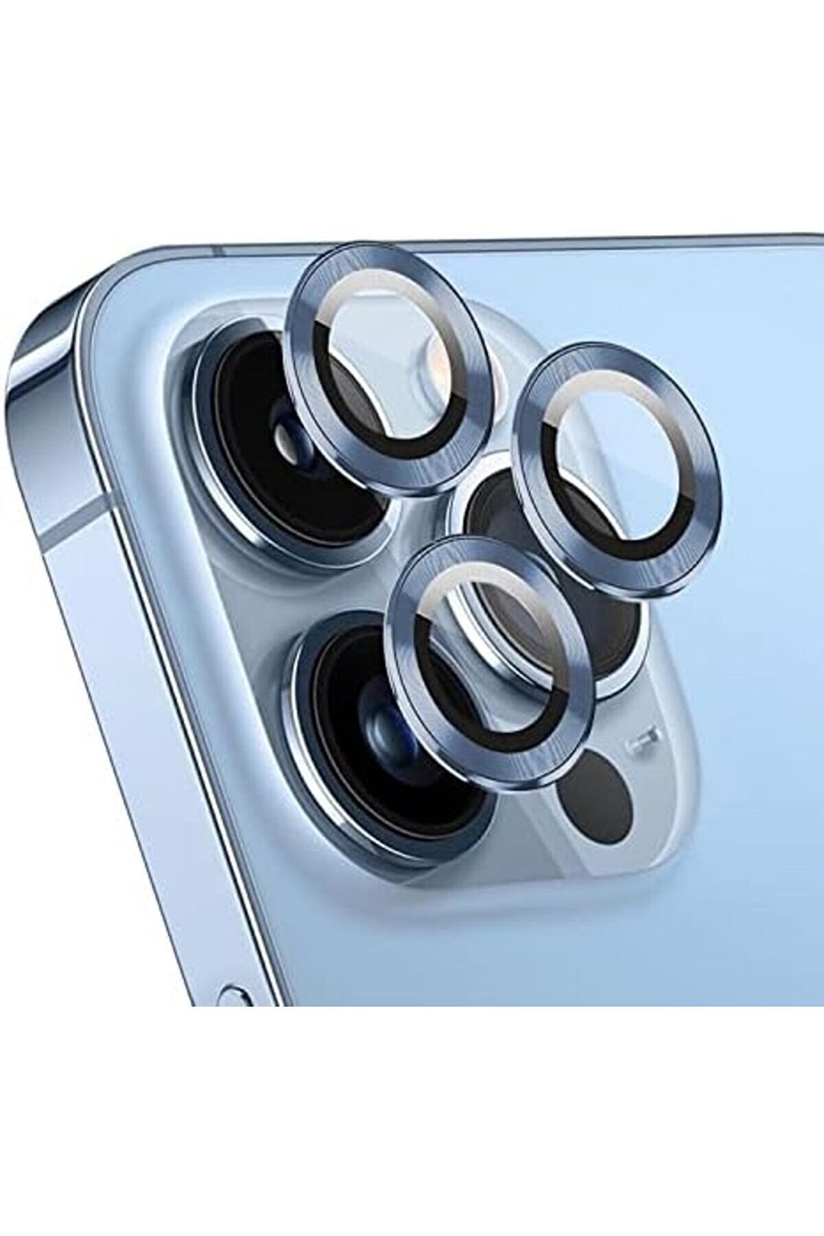 Ekran 15 Pro Max İçi̇n Tekli̇ Kamera Lens Koruma Camı Si̇erra Mavi̇si̇ 1014773