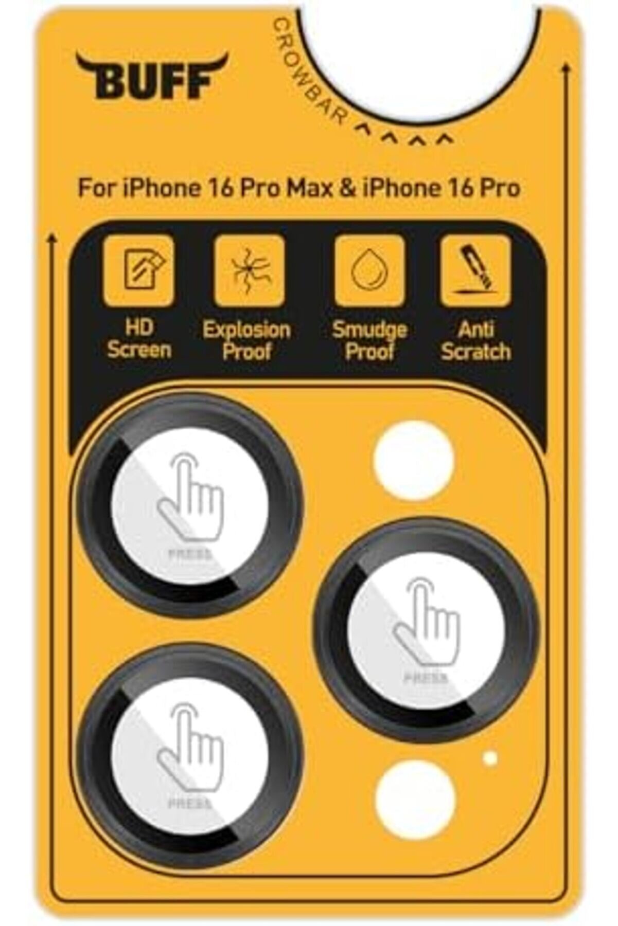 Labs 16 Pro Max / 16 Pro İle Uyumlu Ti̇tanyum 9H Lens ( ) 1014773